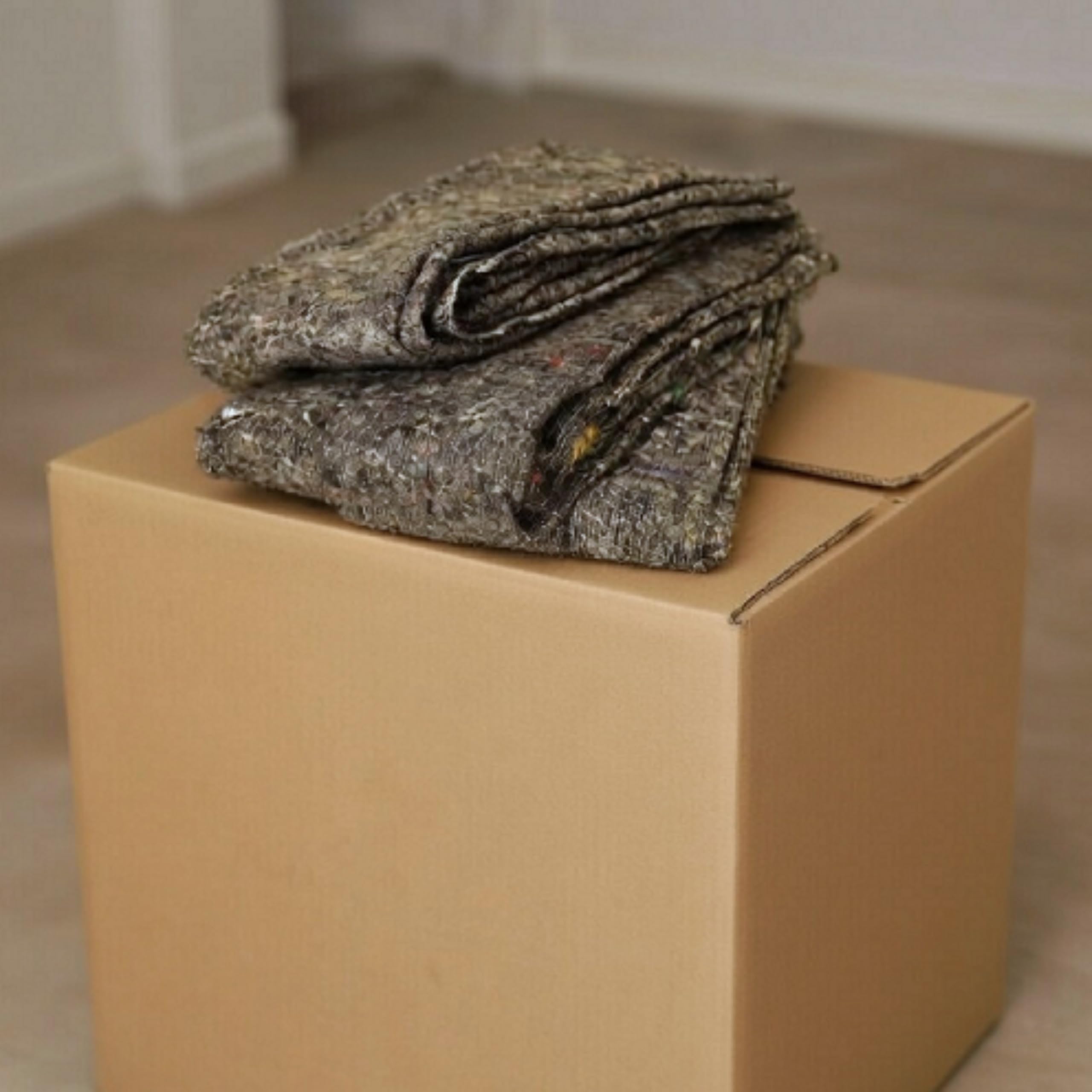 LNT Les Nouveaux Textiles - Lot de 3 Couvertures de Déménagement 150 x 200 cm - Protection Meubles - Haute Résistance, 300 gr/m² - Fibres Recyclées