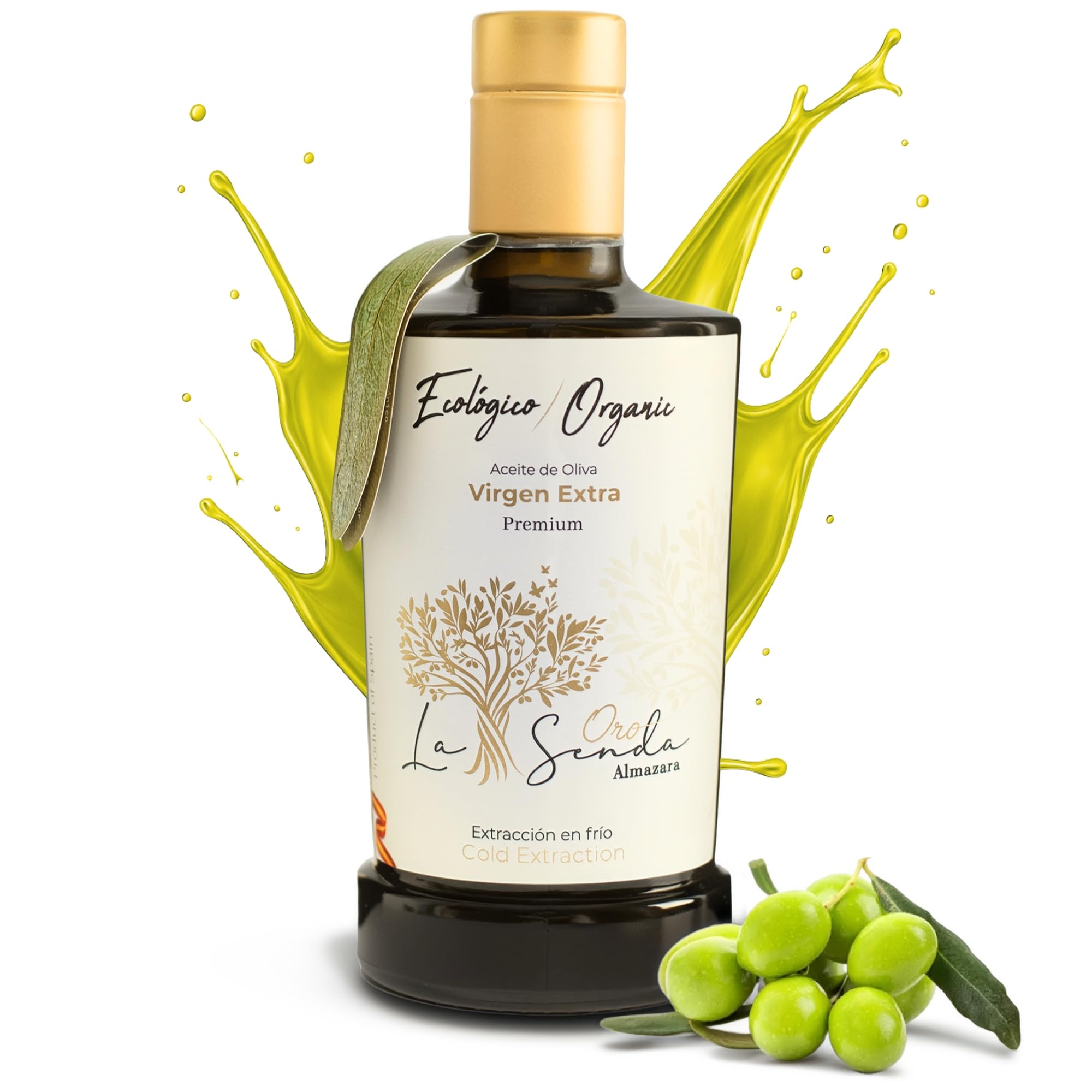 Almazara la Senda - Aceite de Oliva Virgen Extra | AOVE Gourmet Premium Picual & Cornicabra | Aceite de Oliva Premium - Virgen Extra Saludable - Primera Extracción en Frío (500ml)