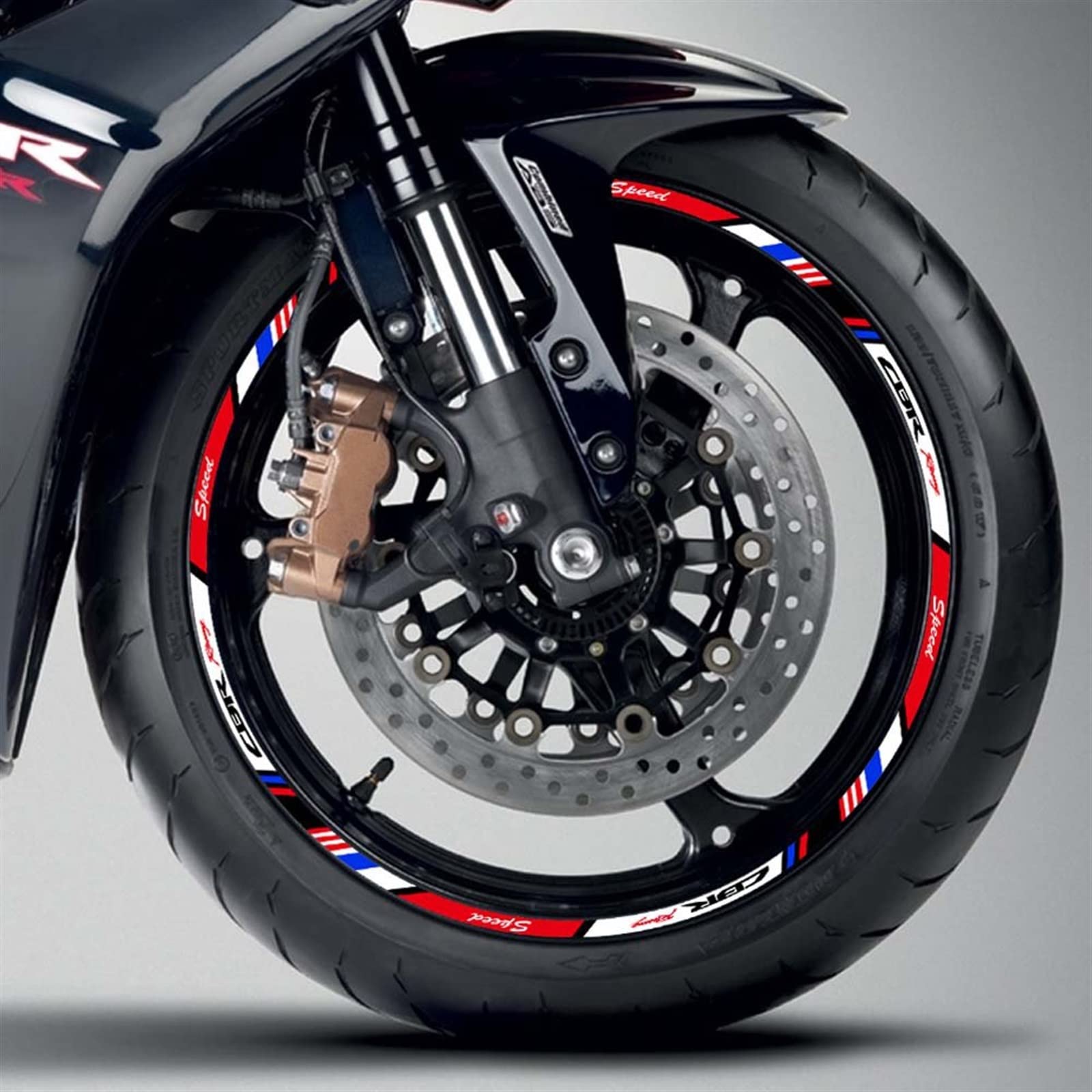 Accessori Ducati Adesivi Per Cerchioni Moto Ducati Multistrada V4 S 2021-2024 - Set Decorativo Rosso Con Protezione Strisce Riflettenti Cerchioni - Foto 6