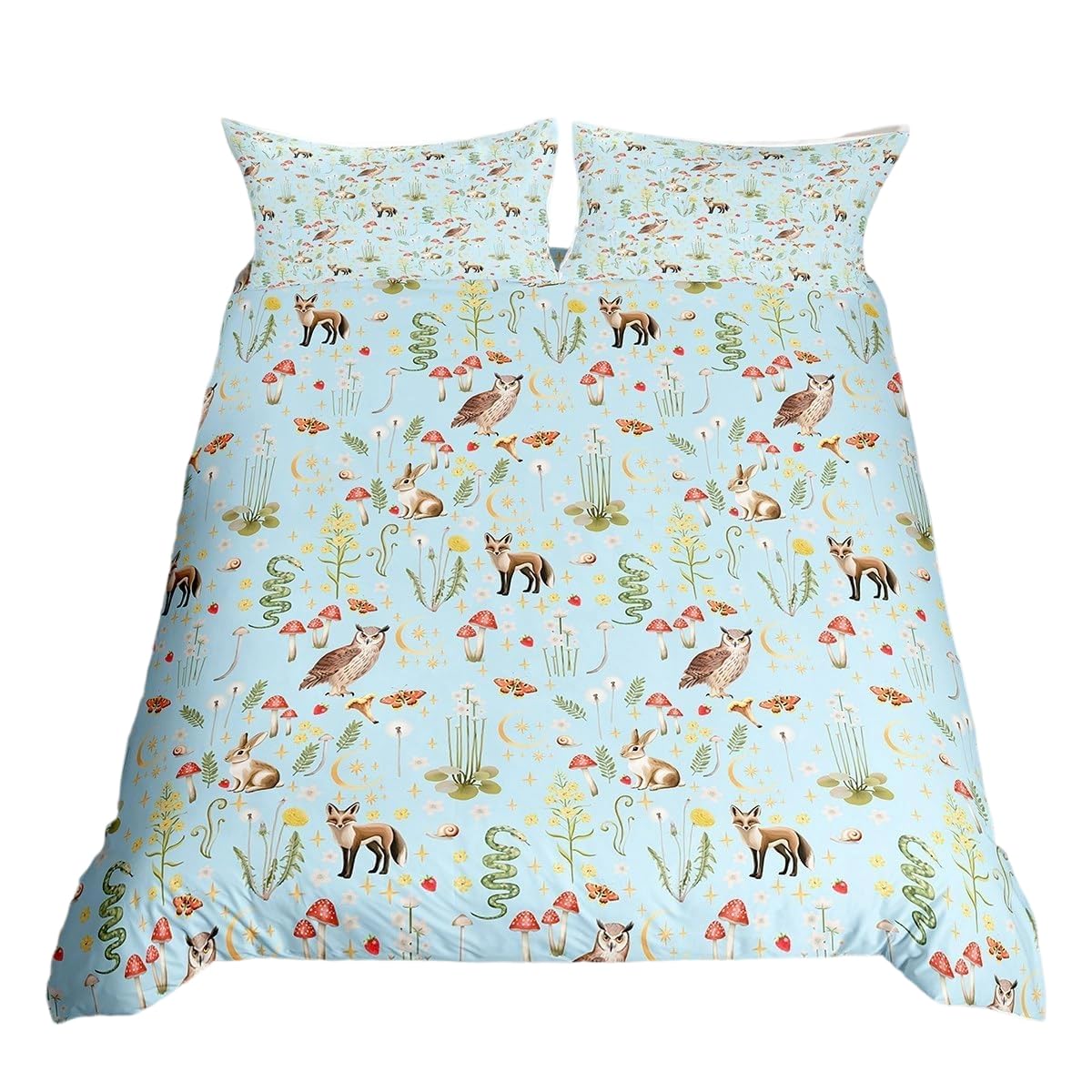 Homewish Woodland Single Duvet Cover Sets Microfiber Reversible
