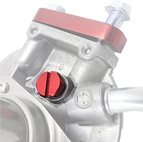 Miniatura 6 de iFJF Tornillo de purga de aire de aluminio Billet de repuesto para filtro de combustible diésel Duramax GM 2001-2017 Rojo