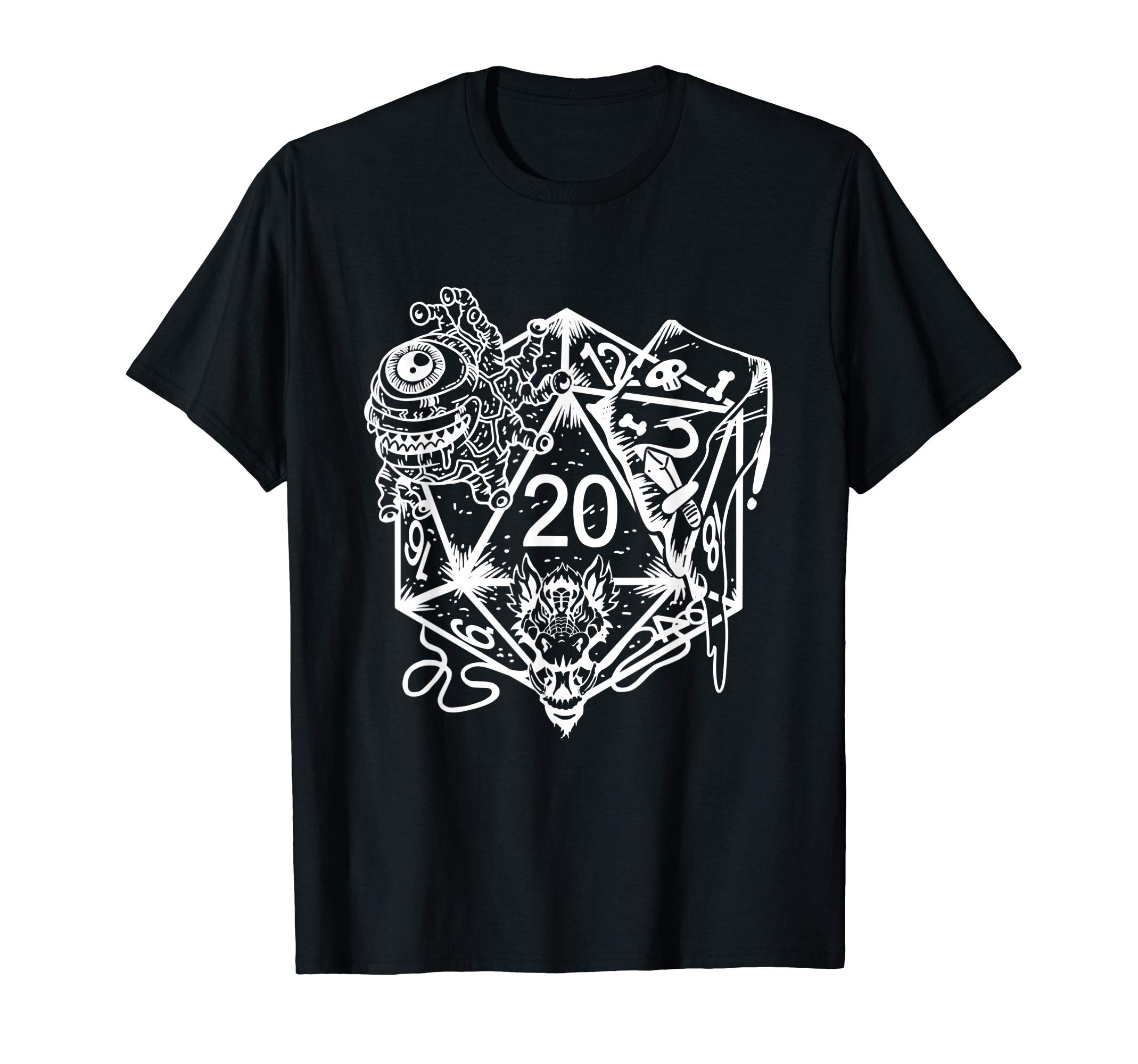 Role Playing Dungeons Gift Print Dice Art RPG Fantasy T-Shirt
