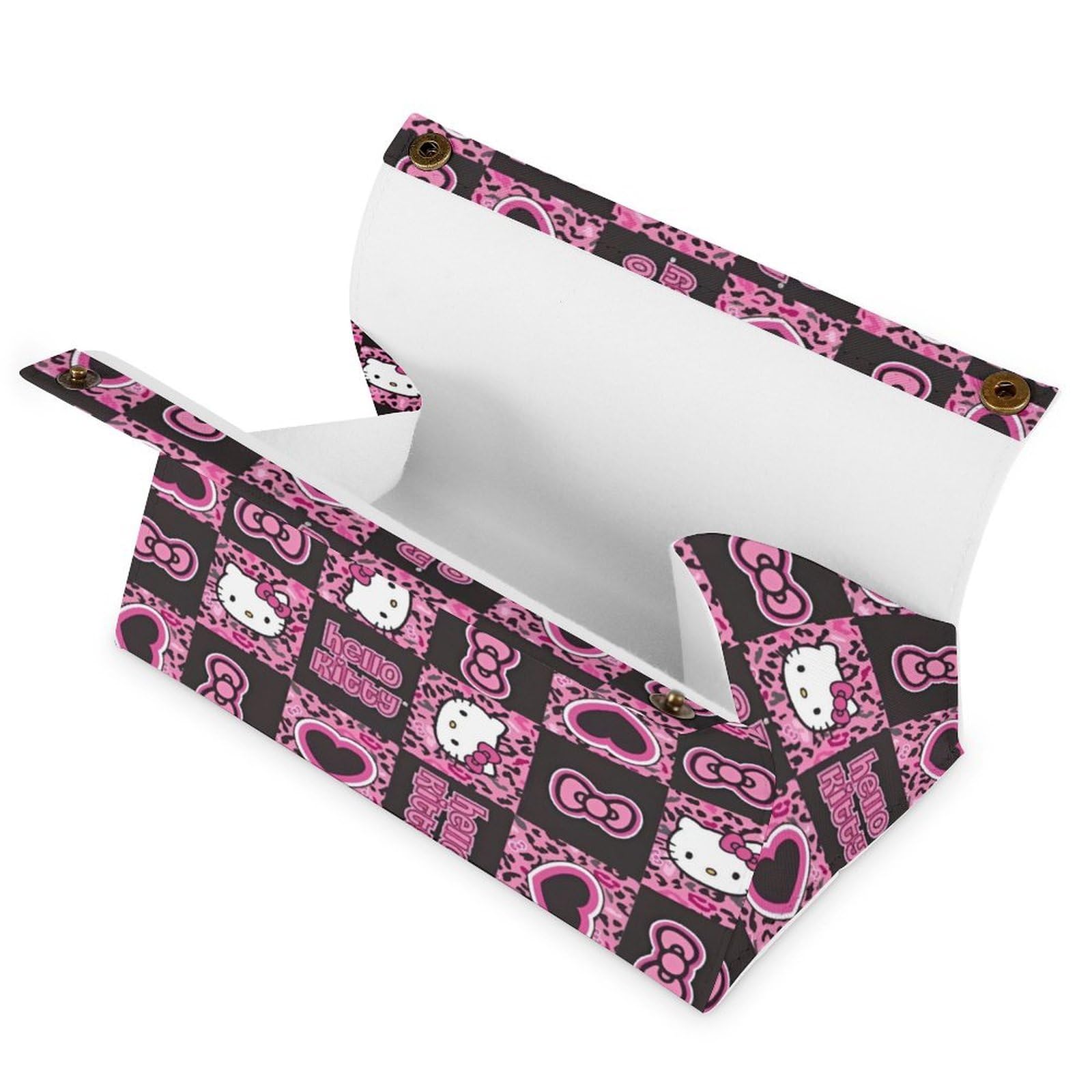 Amazon｜ハローキティ ヒョウ柄 ティッシュケース レザー
