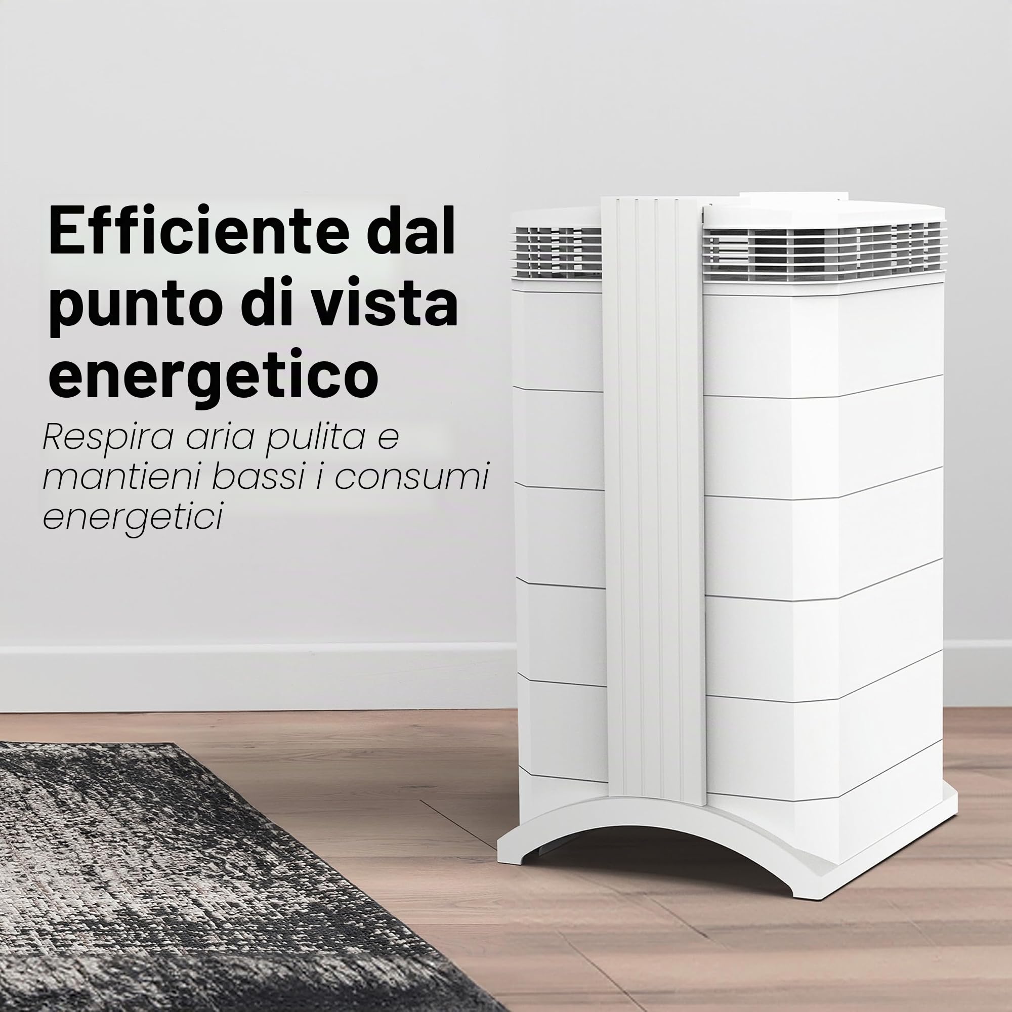 IQAir HealthPro 250 Purificatore d'aria per persone allergiche, filtro dell'aria medico HyperHEPA contro polveri sottili, fumo, virus, odori, purificatore d'aria per ambienti grandi, 100 m², filtro ai