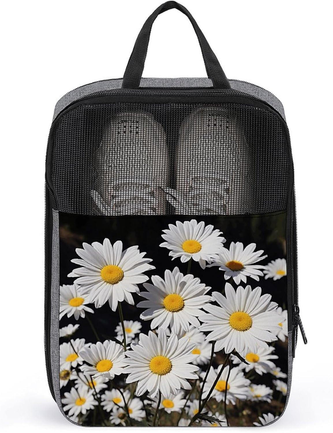 Shoe Bag, White Daisy Printed Shoe Bag,storage Hanging Shoe Bag,bath Towel Storage Bag