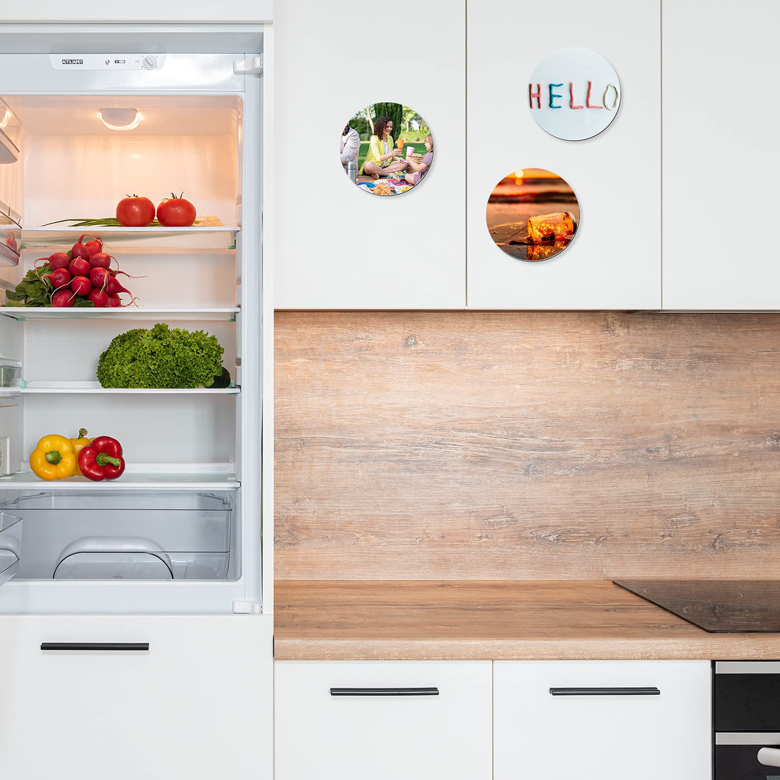 12 Pezzi Calamite Per Frigorifero,Calamite Decorative Rotondi In Vetro 3d,Magneti Per Lavagna Inglese Ispiratrici,Accessori Per Mini Frigo,Adatti Per Frigoriferi,Uffici, Case,Lavagne,ecc