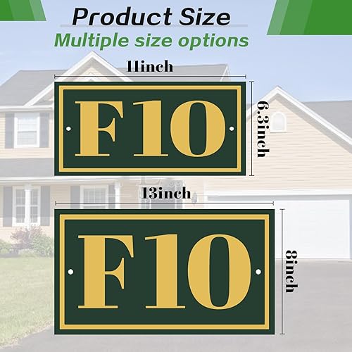 Miniatura 129 de Placa de dirección acrílica personalizada, letrero de dirección horizontal, utilizado para casa, puerta, calle o buzón Hengkuan-2