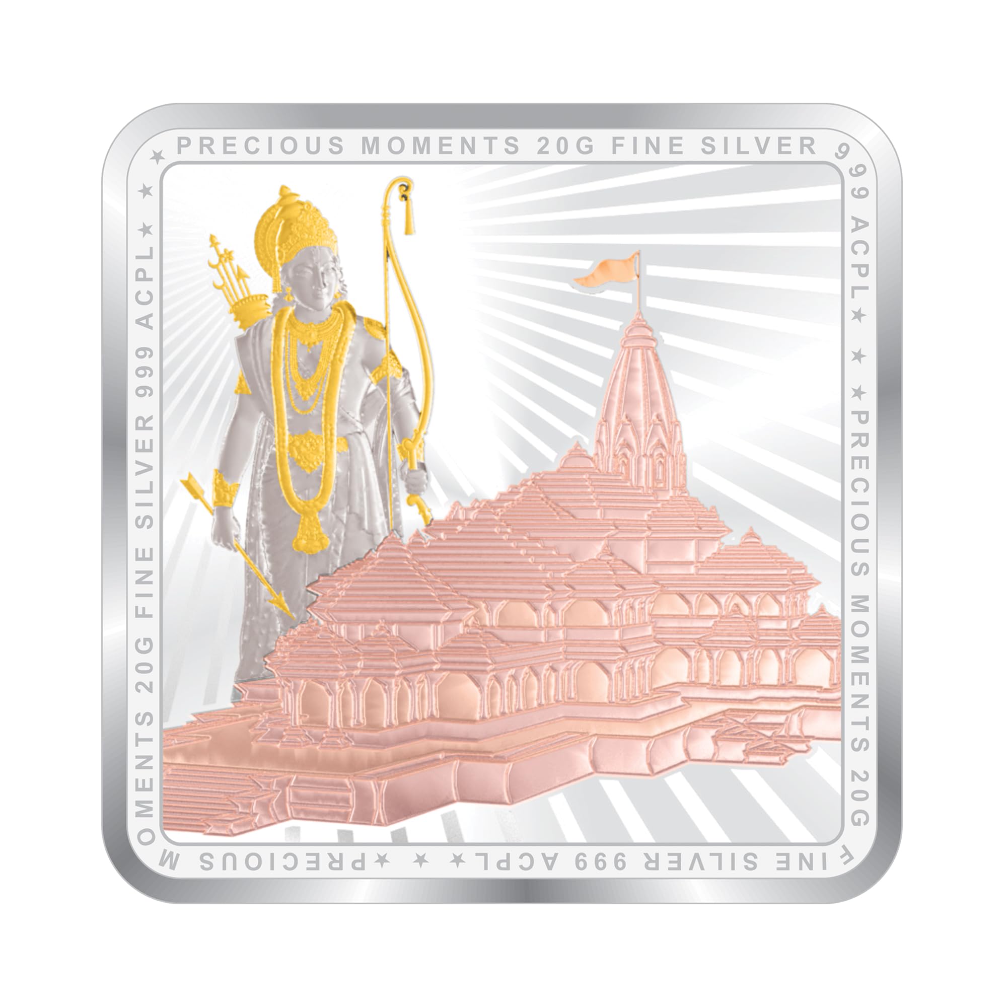 ACPL Precious Moments Bis Hallmarked Silver Coin Ayodhya Temple Ram Darbar Colorful Design 999 Pure 20 Grams (B0CRZ4ZFJ2) Amazon Price History, Amazon Price Tracker