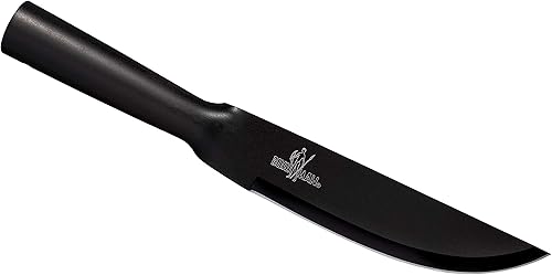 Cuchillo de supervivencia de hoja fija de acero frío serie Bushman con mango hueco, arrancador de fuego y vaina, ideal como cuchillo de camping y