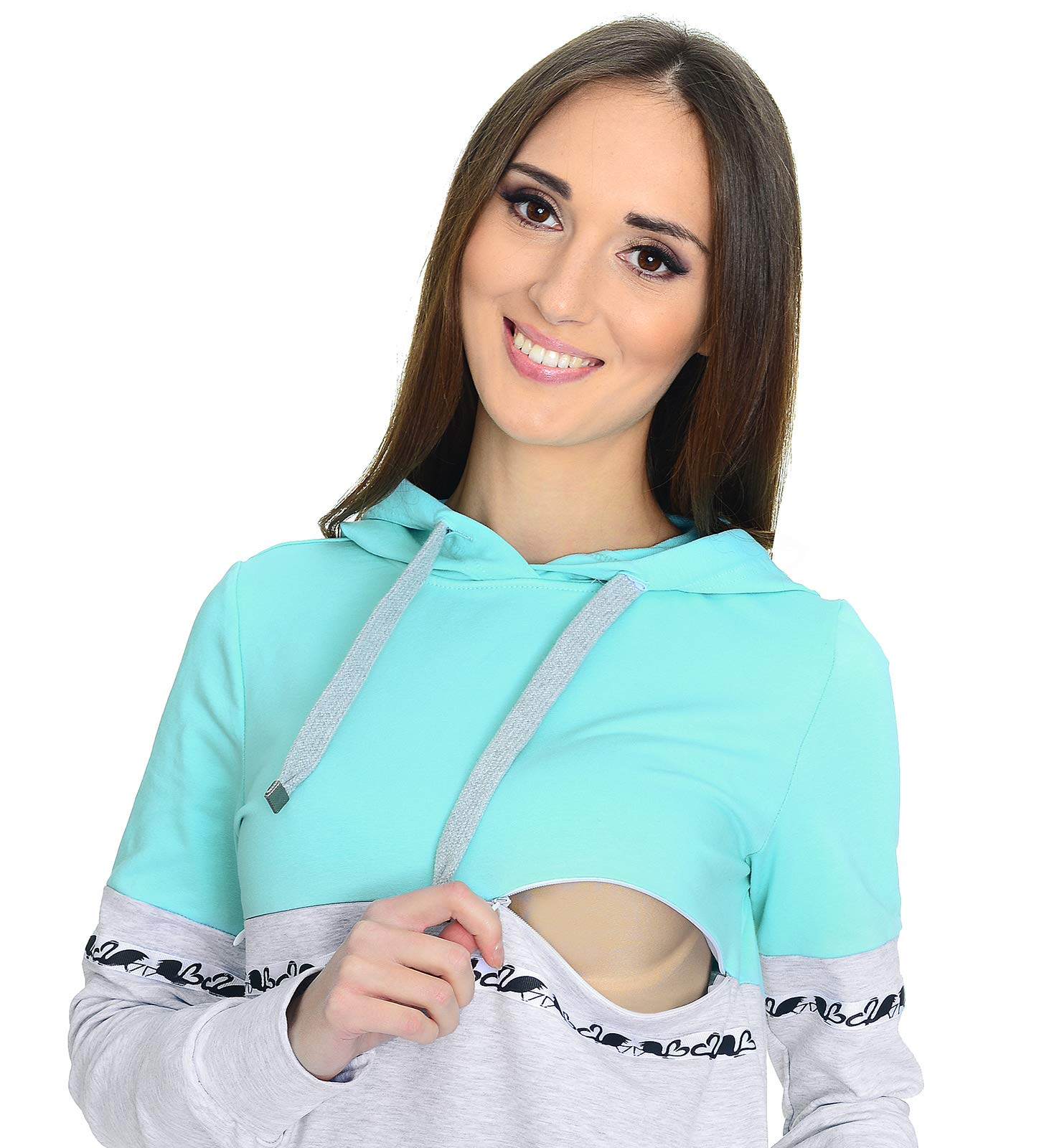MijaCulture 3 in1 Casual Stillpullover Umstandspullover Still Sweatshirt