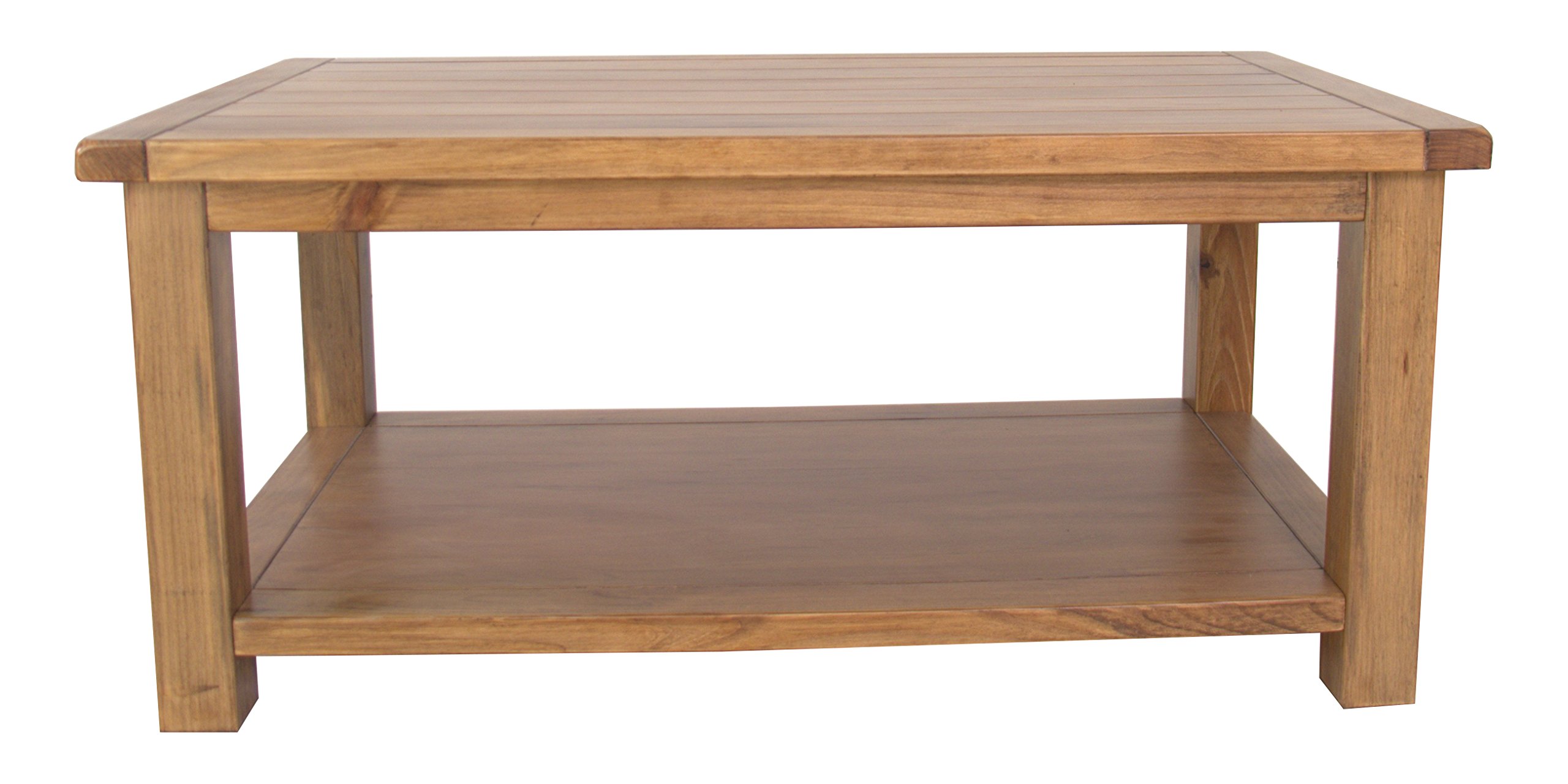 Light Mango Wood Coffee Table Contemporary Style Dakota Furniture