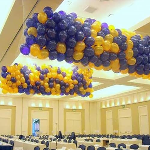 Miniatura 4 de Red de caída de globos (500 látex de 10 pulgadas), bolsa de globos, red de liberación de globos para celebración de cumpleaños, suministros de