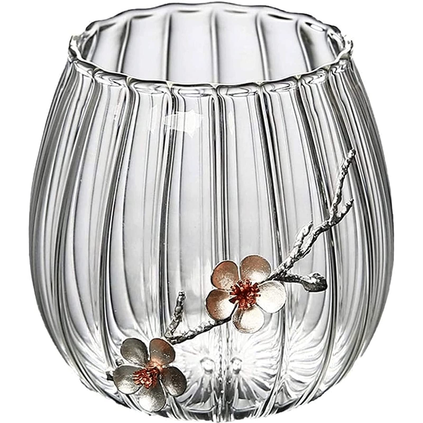 Ngdfgr B Fashion Crystal Clear Vase Multipurpose Flower Vases Transparent Glass Simple And Eautiful Entryway Mantel Dried Flower Vase Decoration (B),