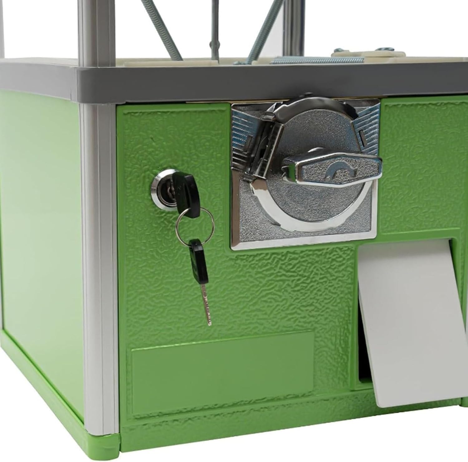 Candy Dispenser Vending Machine for Capsule Toys & Gumballs - Clear White Design, Accepts $1 Coins, Fun for Kids & Parties, Perfect for Home or Events