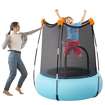 子供用トランポリン Amazon | Giantex 子供用ミニトランポリン 55インチ ASTM承認
