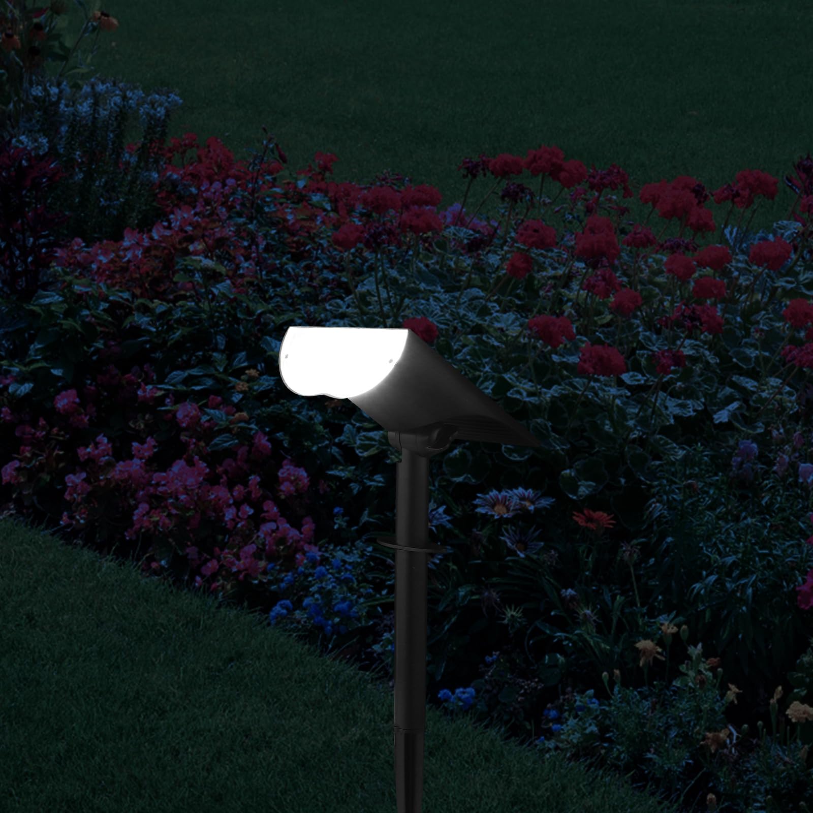 GALPADA Faretti Solari da Esterno LED Impermeabili 5032 Alta Luminosità 5 Funzioni, Luci Solari da Giardino per Patio, Prato e Cortile, Illuminazione Solare per Esterni Resistente
