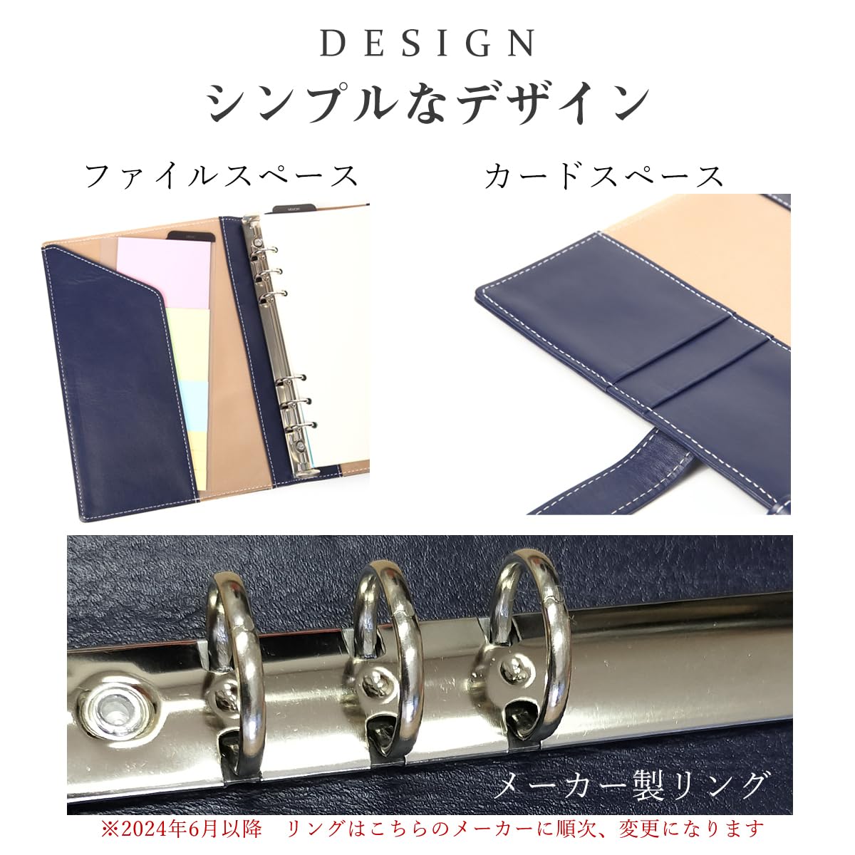 Amazon.co.jp: Lightex システム手帳 本革 植物タンニンなめし A5