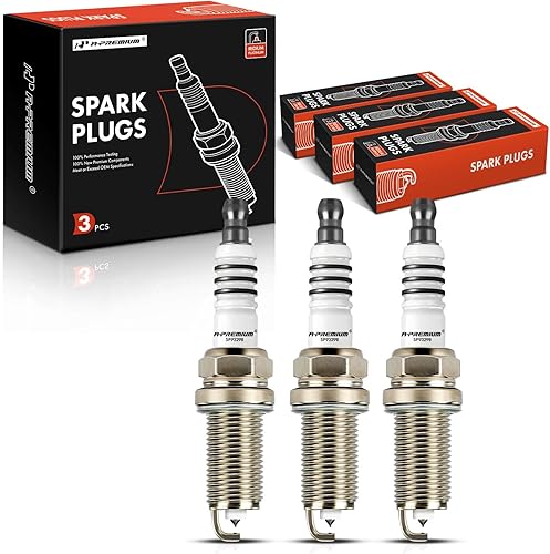 A-Premium Iridium Platinum BujĂas compatibles con Mitsubishi Mirage 2014-20152017-2020, 1.2L, paquete de 3 A-Premium Iridium Platinum BujĂas compatibles con Mitsubishi Mirage 2014-20152017-2020, 1.2L, paquete de 3