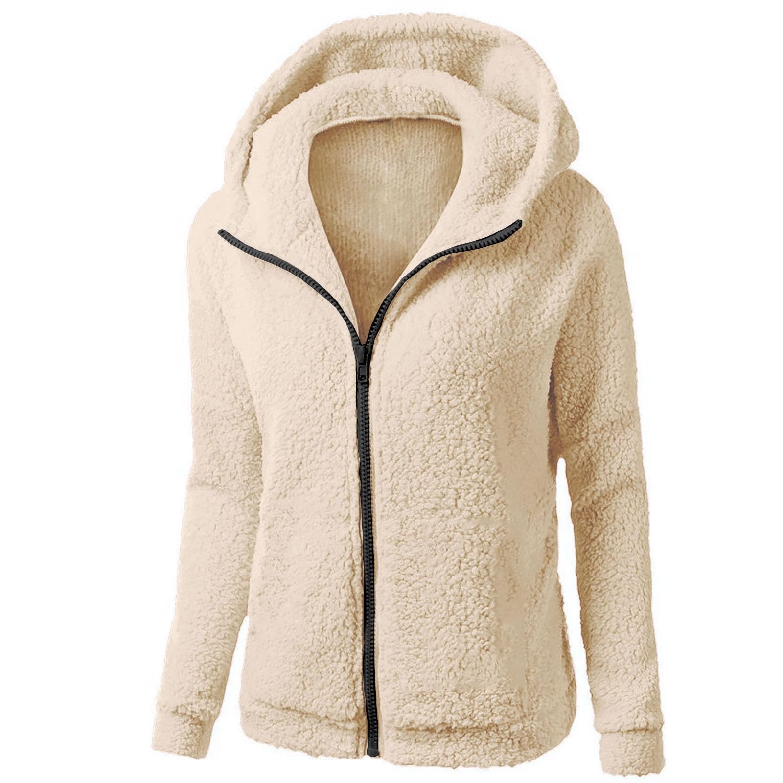 Teddyfutter Fleecejacke Damen GefÃ¼ttert Teddyfleece Jacke