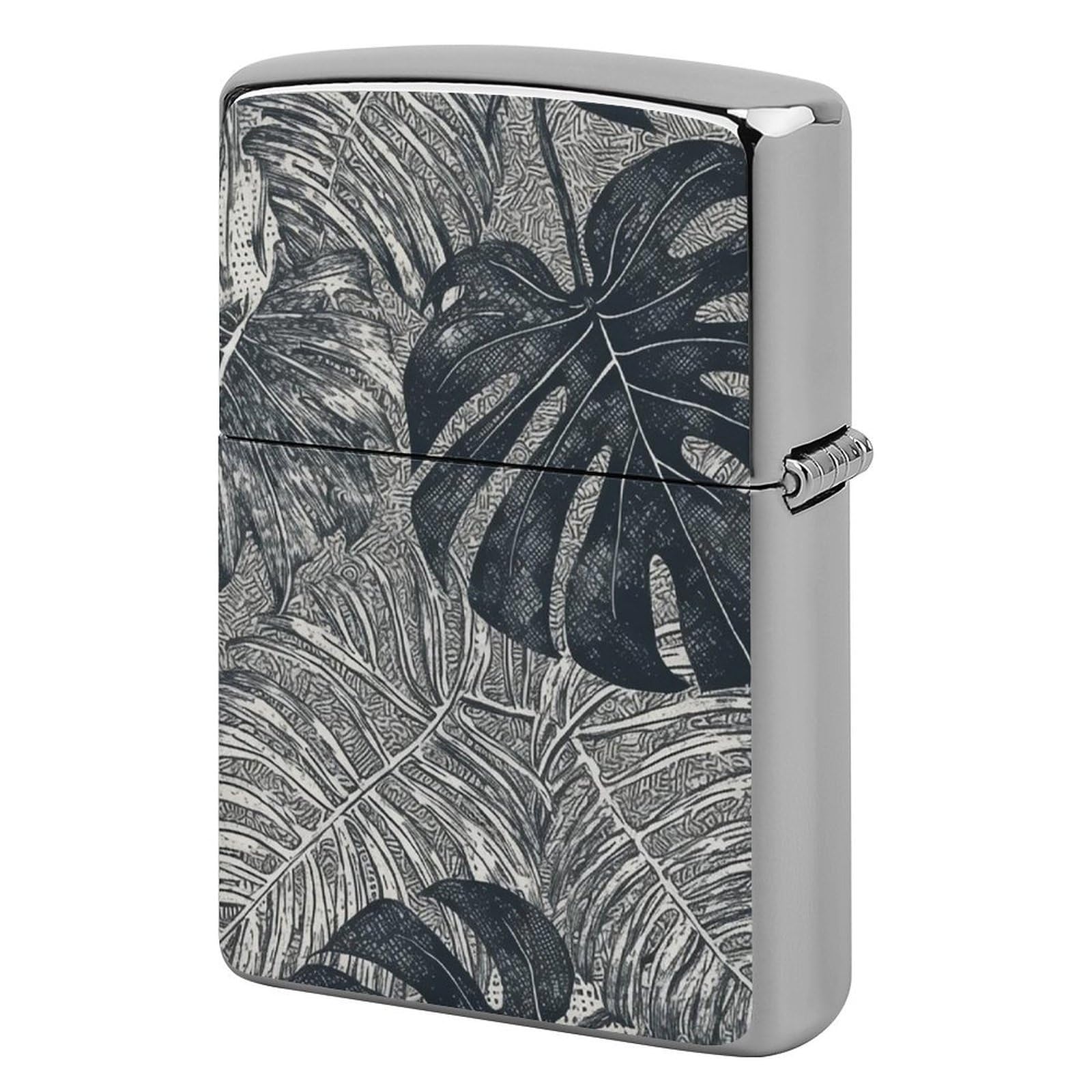 Monstera Leaves Lighter Case for Men, Personalized Lighter Cover for Valentine's Day Gifts, Flip-Top Lighters Shell for Outdoor, Portable Lighters Protective Sleeve