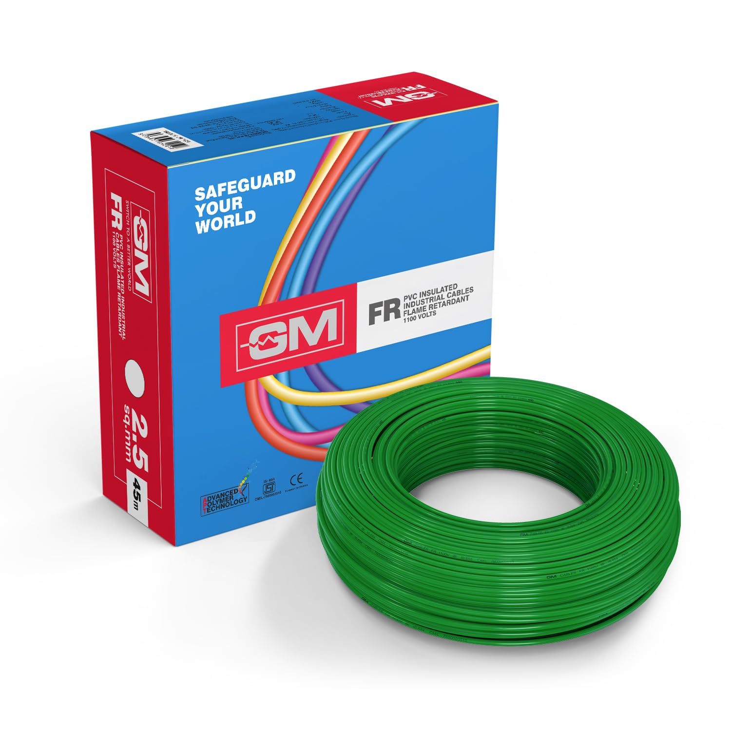 GM Flame Retardant Wire 1.5 Sq mm - 45 Meter Yellow PVC Insulated Copper Cable for House Wiring, Industrial & Automotive Use — Amazon image 17