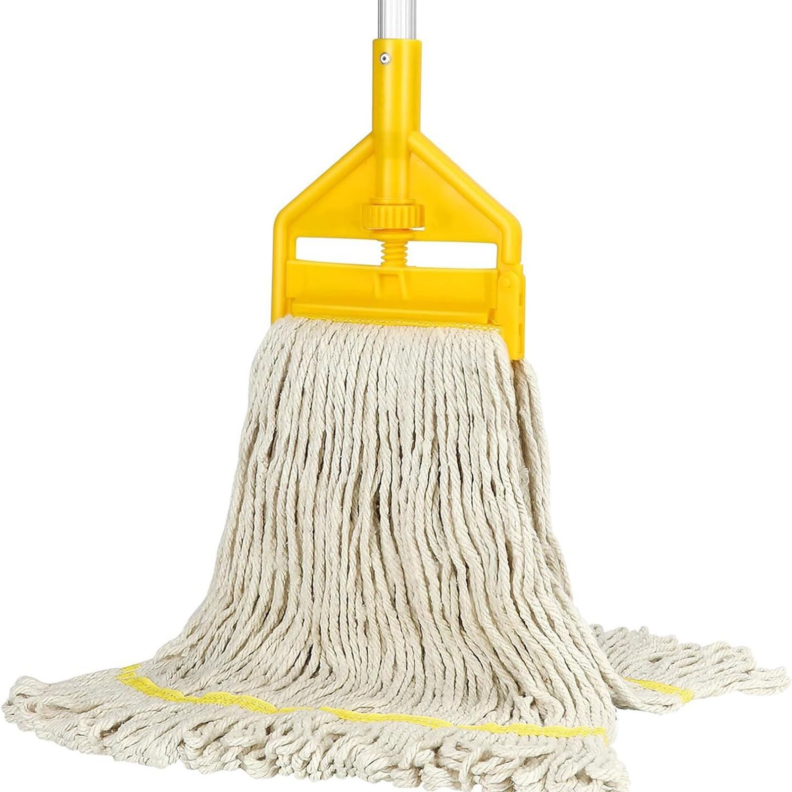 Elnwnnkc MultiPurpose Household Mop Cotton Yarns Head Mop for Efficient Floor Maintenance on Delicate Wooden and Tiles Surfaces Cotton String Floor High Absorption