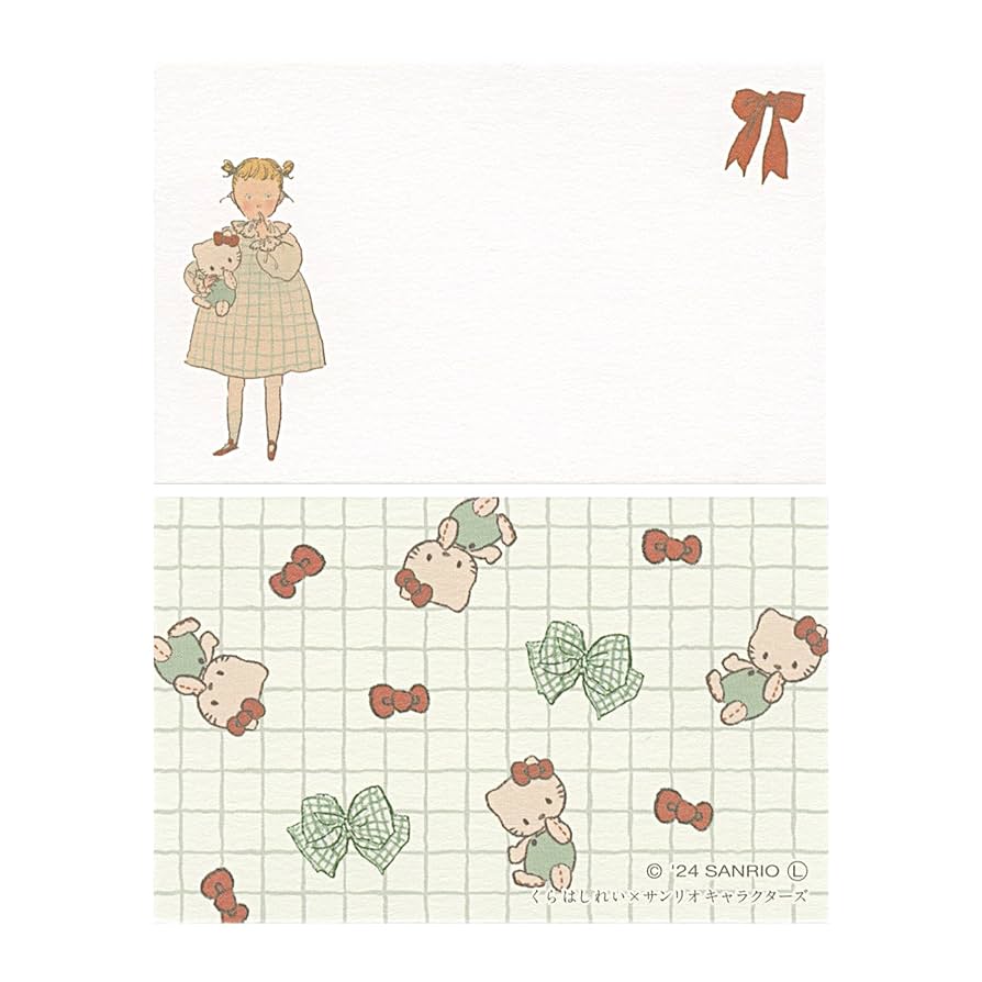 ハローキティ - サンリオキティーちゃんメッセージカードミニサイズ ハローキティ メッセージミニパット 金箔押し メッセージカード