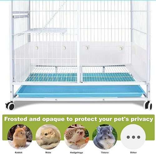 Miniatura 7 de 4 unidades de caja de arena de conejo, protector transparente de orina fácil de limpiar, forro lateral protector de orina, protección contra