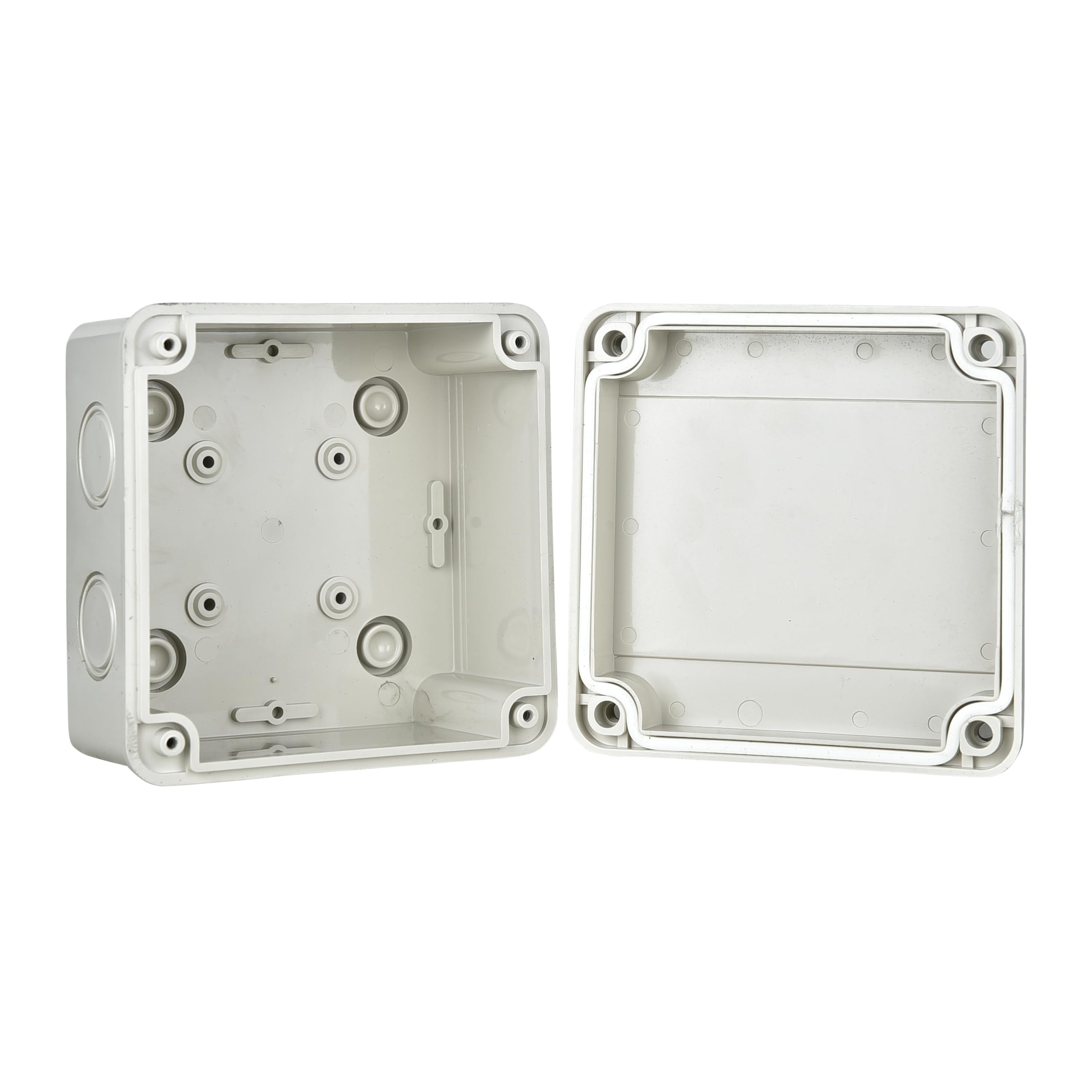 FTC ABS Junction Box, 100x100x70mm, FJB-1010, Pack of 5, RAL 7032, Plastic, Acrylonitrile Butadiene Styrene 1