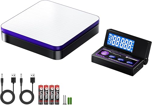 Miniatura 9 de Báscula de envío digital de 110 lbs/0.1 oz precisa, báscula postal con 5 unidades/LCD/tare/función de retención, apagado automático, escala de