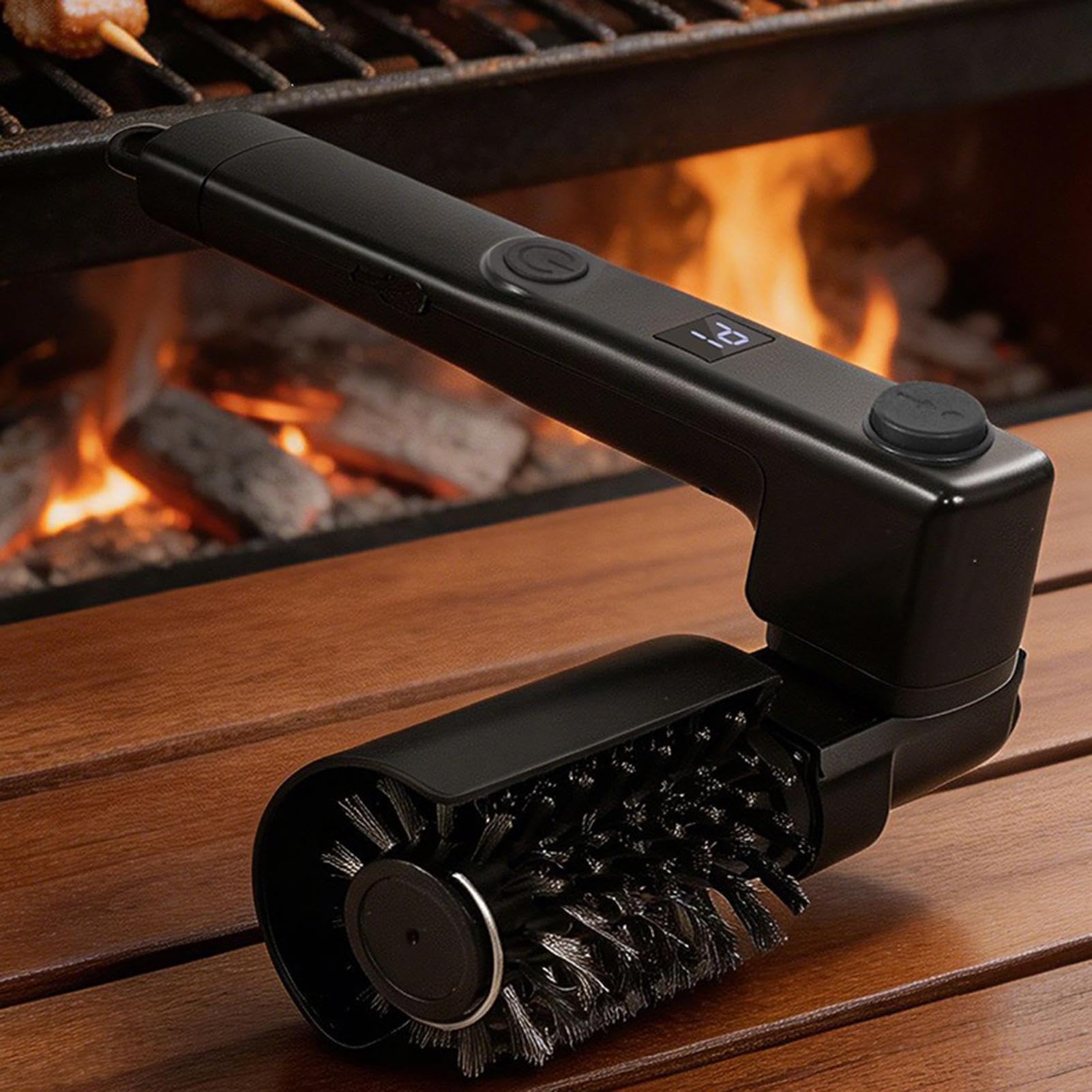 Spazzola elettrica da griglia Pulitore-Strofinatore Potente per Barbecue | Spazzola da griglia senza fili Per interni, esterni, ristoranti, viaggi, cortile, picnic, c