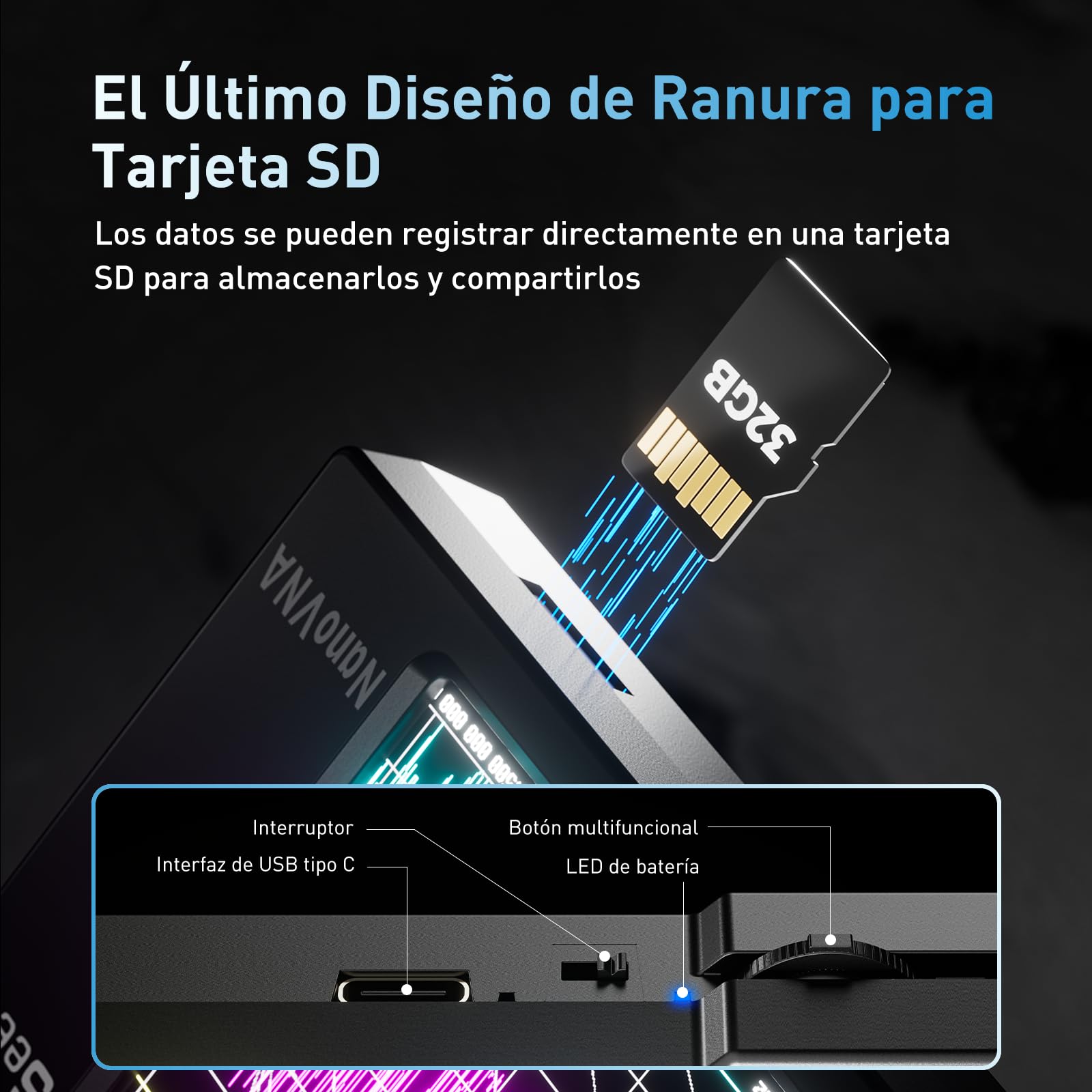 SeeSii NanoVNA-H Analizador de Red Vectorial - Analizador de Antena Edición 3,6 10 KHz - 1,5 GHz MF/HF/VHF/UHF para Parámetros S y Gráfico de Smith, Soporte SD Tarjeta