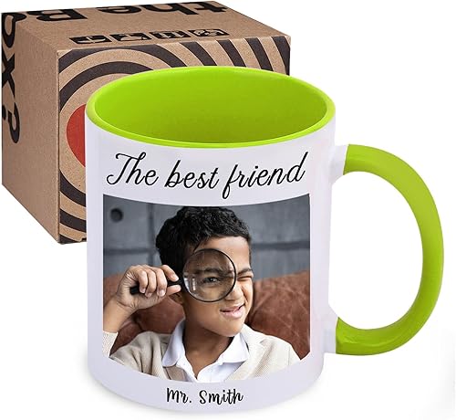 Vista 58 de Taza de café con foto personalizada, taza personalizada con imagen, texto, nombre, regalos personalizados para novio, novia, mejor amigo, regalos