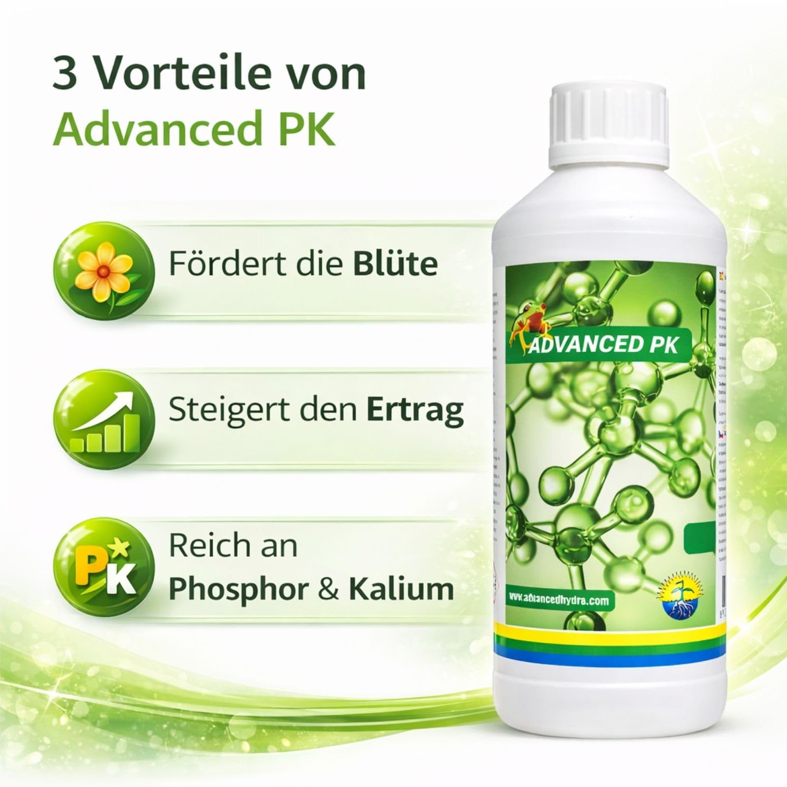 Weedness Advanced Hydroponics PK 5 Liter - Blütephase Grow Anbau Indoor Dünger Bio Tomaten Gurken Flüssigdünger Organischer
