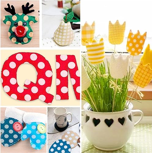 Miniatura 7 de Tela de fieltro impresa, hojas de tela de fieltro patrón, 23 patrones de fieltro para manualidades, fieltro artesanal de 7.9x11.8 in para proyectos