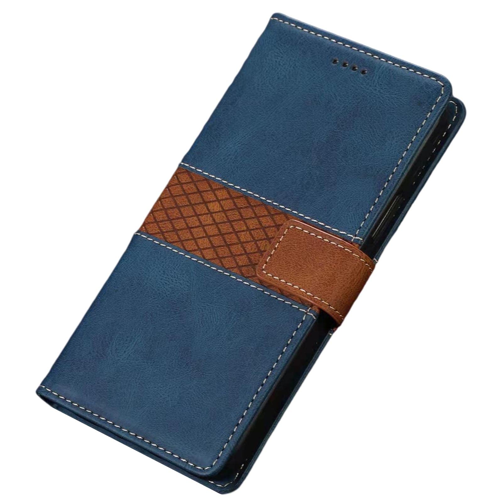 McWaLa Custodia Portafoglio In Pelle Per IPhone 13 Pro - Con Slot Carte E Cavalletto, Blu - 2