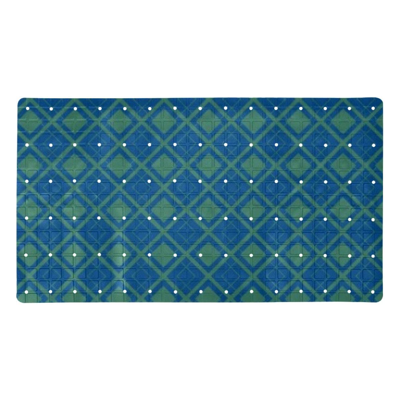 Tapis de salle de bain bleu 40 x 70 cm contre les risques de glissade