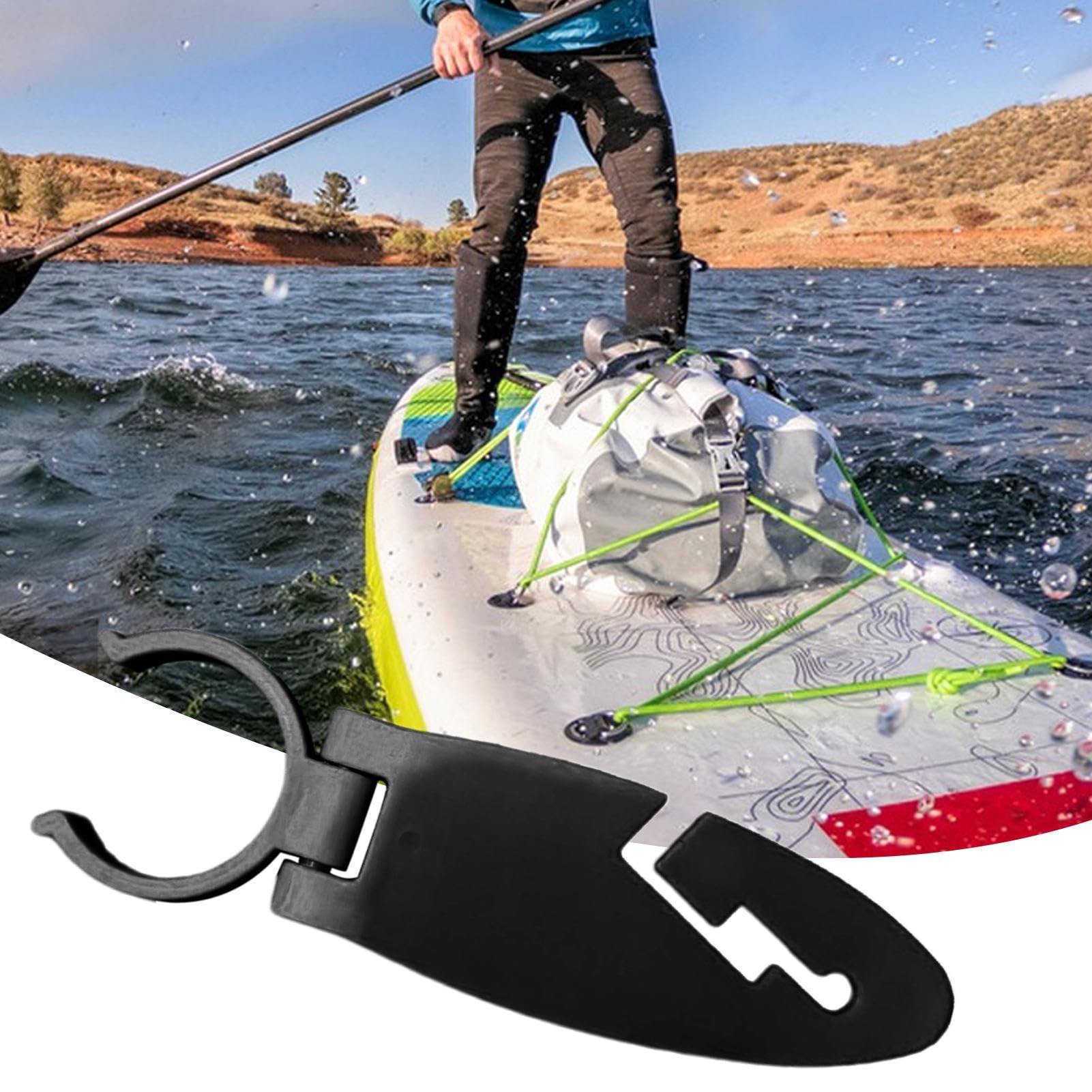 Clips Pour Planche de Paddle,2X Attaches de Dérives Pour Paddle | Fixations Rapides Faciles à Installer, Accessoires de Sports Nautiques pour Hommes Femmes Adolescents et Athlètes