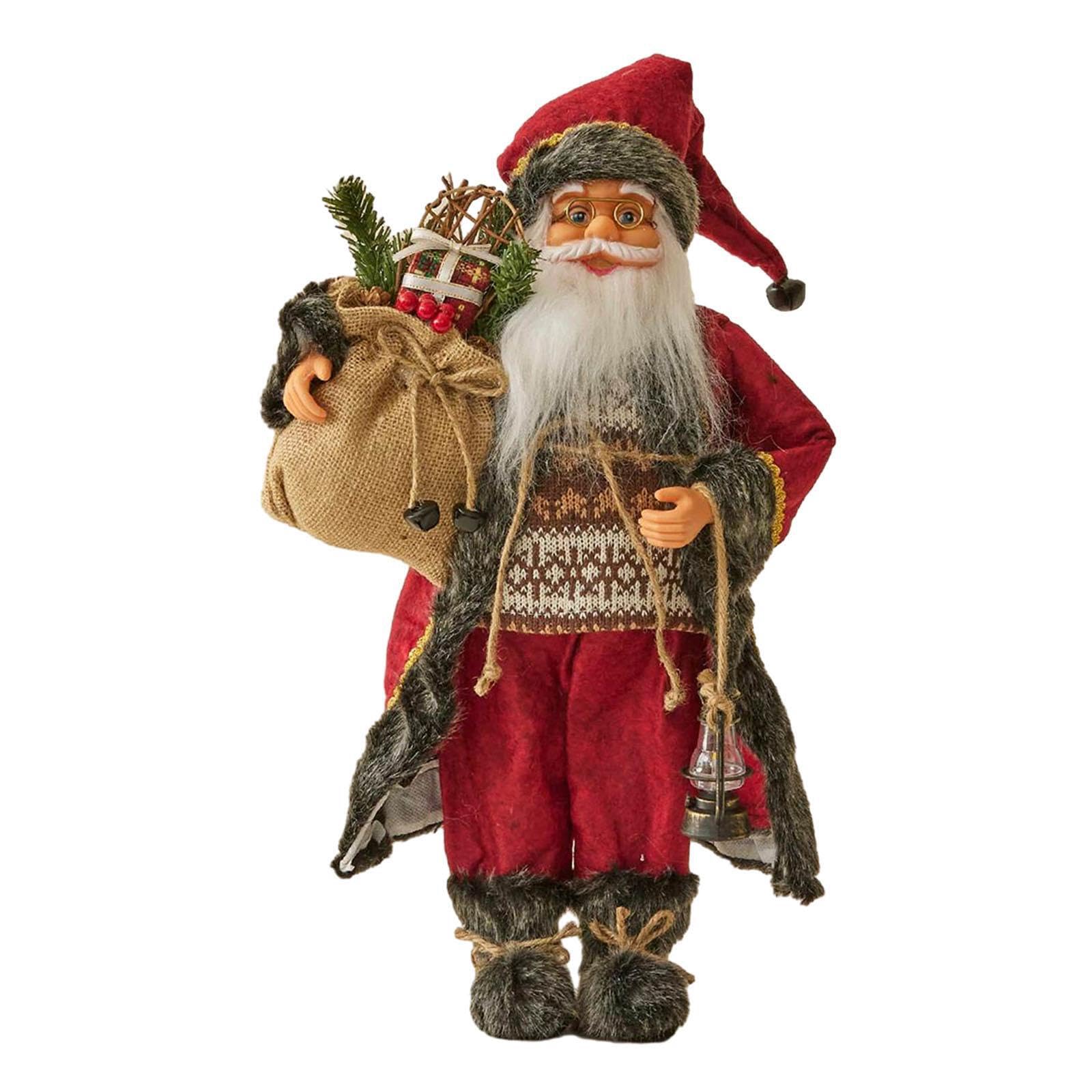 Statuetta di Babbo Natale, bambola, decorazioni festive per lo splendore delle feste, decorazioni di Babbo Natale, ecc., statuetta, per la casa, centrotavola natalizio, artigianato