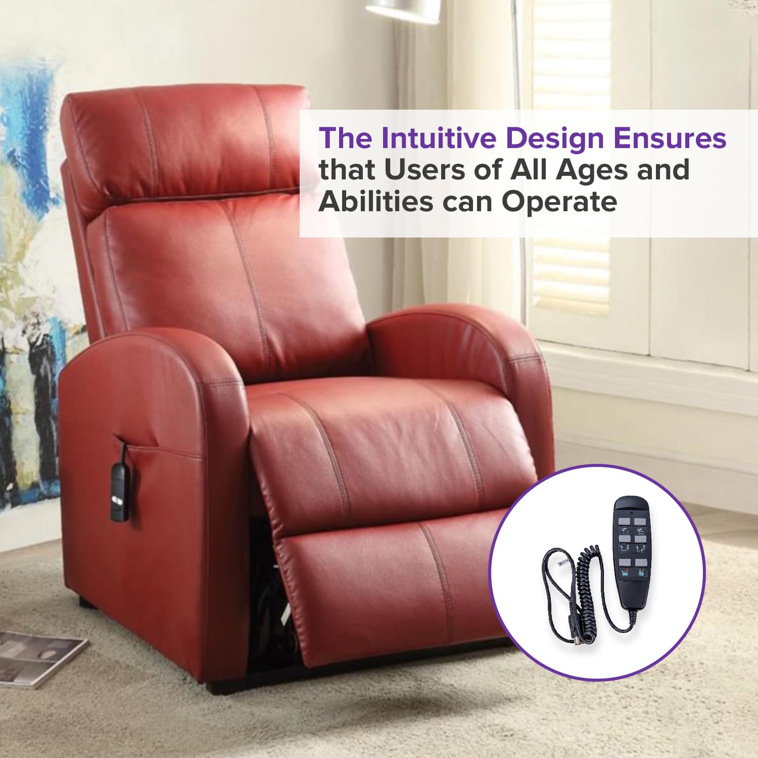 AlveyTech Commande manuelle 6 boutons pour fauteuil élévateur Mega Motion FC101