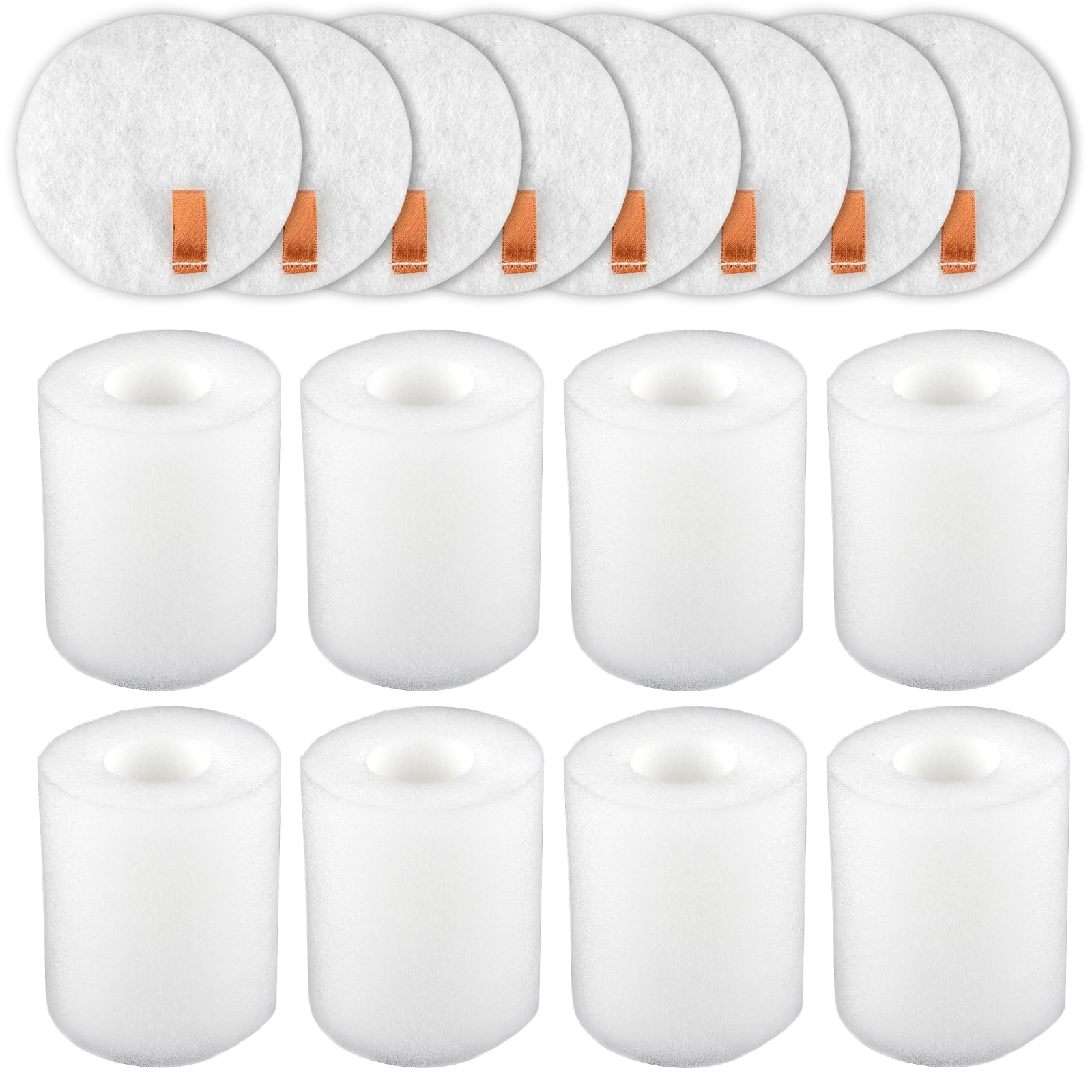 (8 Sets) Replacement Foam Filters (3.7