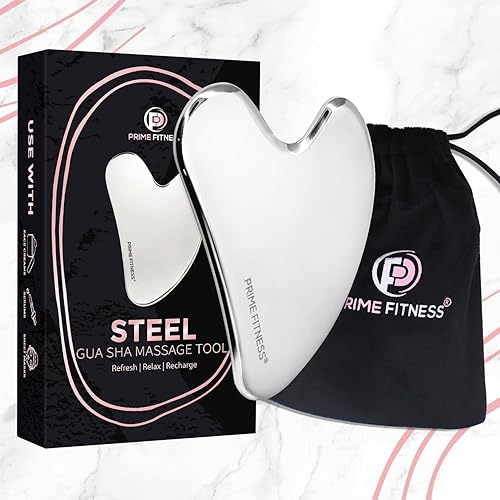 Miniatura 2 de Gua Sha Herramientas faciales de acero inoxidable - Herramienta facial Gua Sha de acero inoxidable - Gua Sha - Herramienta Guasha - Masaje facial