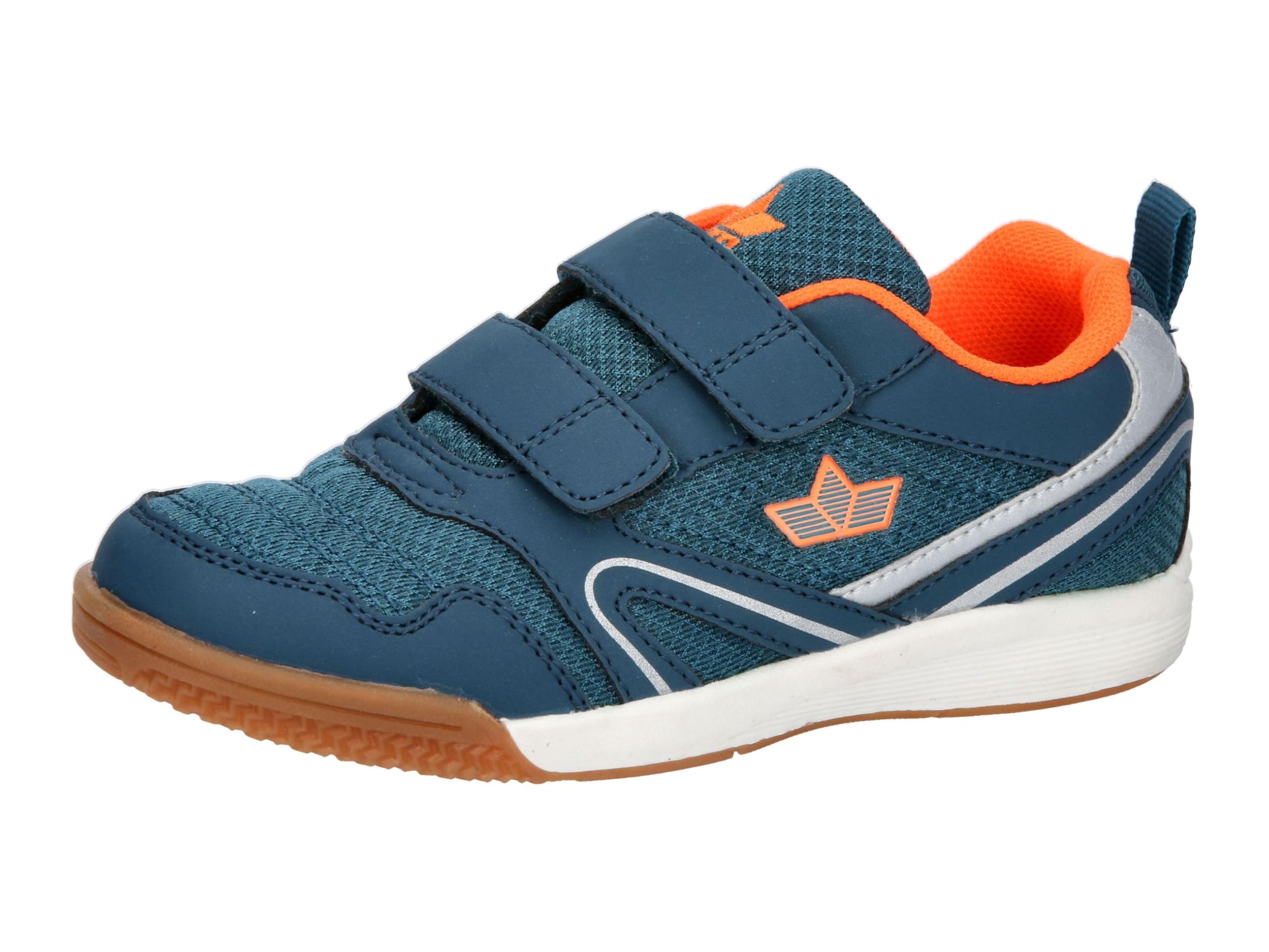 Lico Girls' Boulder V Indoor Trainers, Petrol Orange, 3.5 UK
