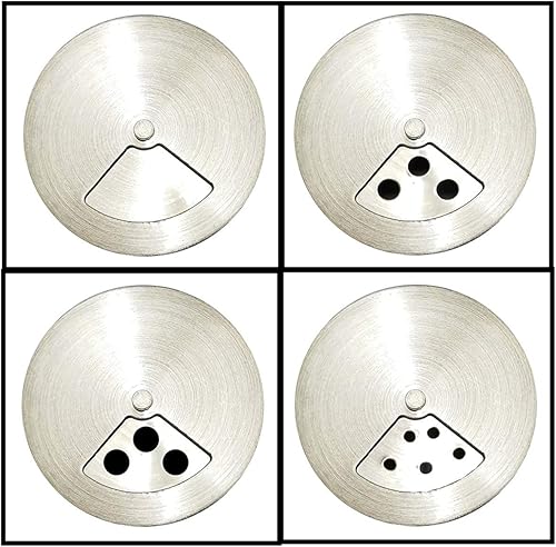 Miniatura 3 de Juego de 4 saleros y pimenteros de vidrio de acero inoxidable con tapas, 3 onzas para almacenar sal y pimienta, especias y condimentos con ventana