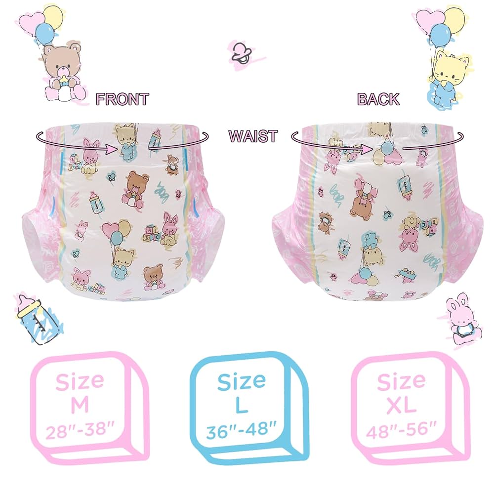 Littleforbig 保育園セット ABDL Amazon.com: Littleforbig Adult Printed Diaper 80 Pieces (8