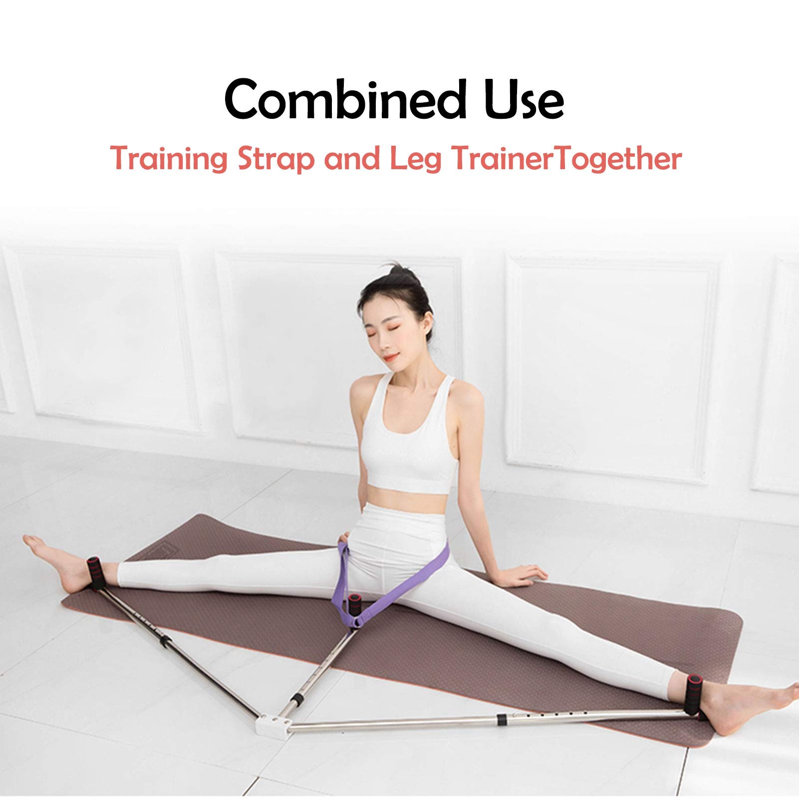 Leg Stretcher 3 bar Beinspreizer Spagattrainer, Flexibility Stretching Split Stretcher Spagat Trainer Equipment for Ballet, Yoga, Dance, Martial Arts, MMA, Home Gym Exercise(2021 Upgrade)