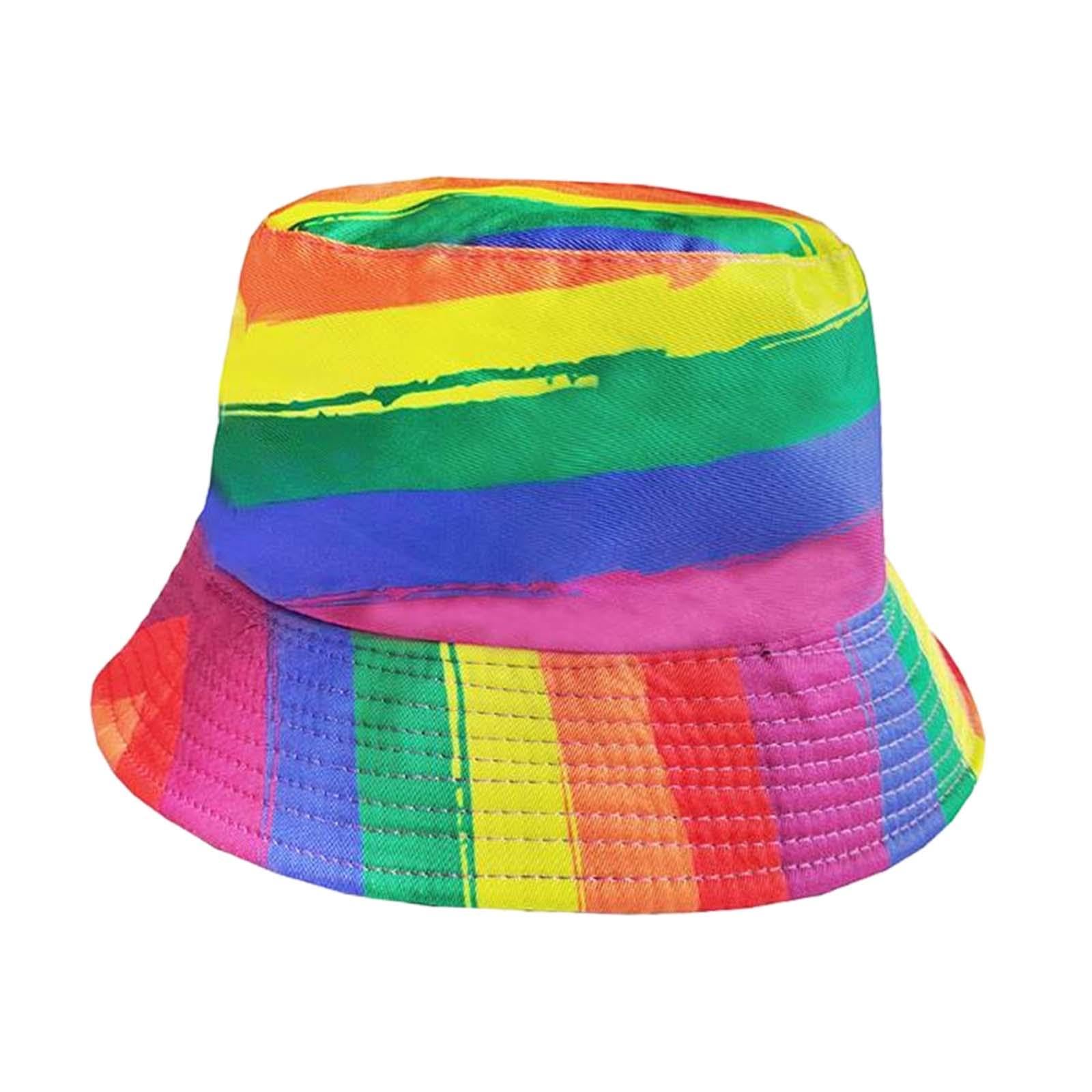 Meadawgs®Rainbow Bucket Hat Portable Breathable Reversible for Travel Outdoor Camping|Clothing, Shoes & Accessories|Womens Accessories|Hats-image-41