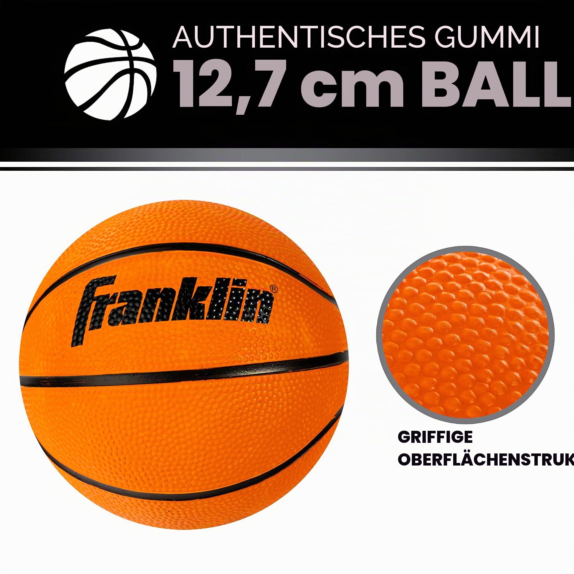 Franklin Sports Mini-Basketballkörbe – Kinder Indoor über der Tür Mini Hoop + Basketball Sets – Perfektes Spielzubehör für Schlafzimmer + Büro