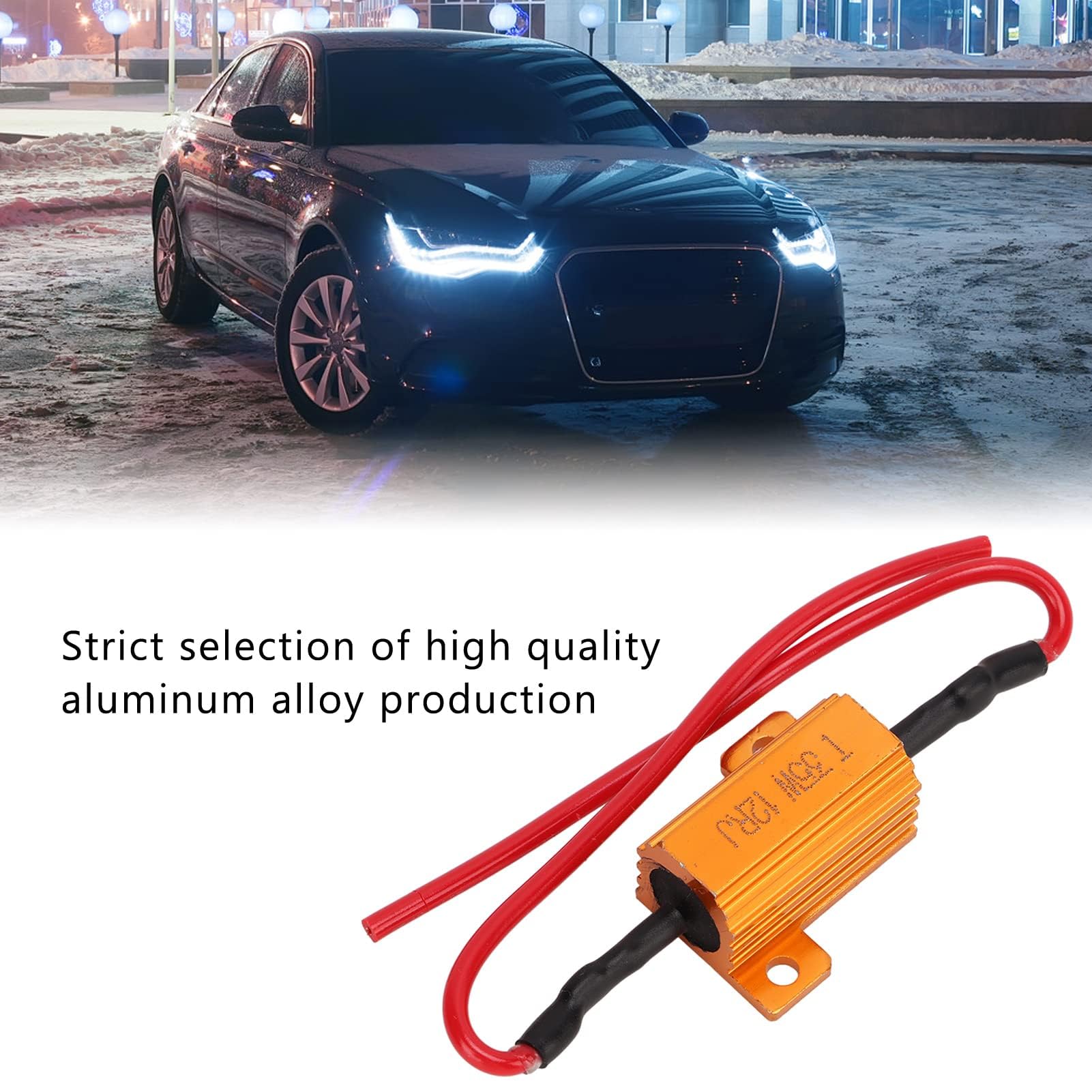 2 Szt. Rezystor Obciążenia LED Dekoder Rezystor Ochrona Obciążenia 35W 12Ω Oświetlenie Elektronika Kierunkowskazy LED światła Przeciwmgielne Wolne od Błędów Wyeliminuj Kody Błędów Zestaw do Wymiany