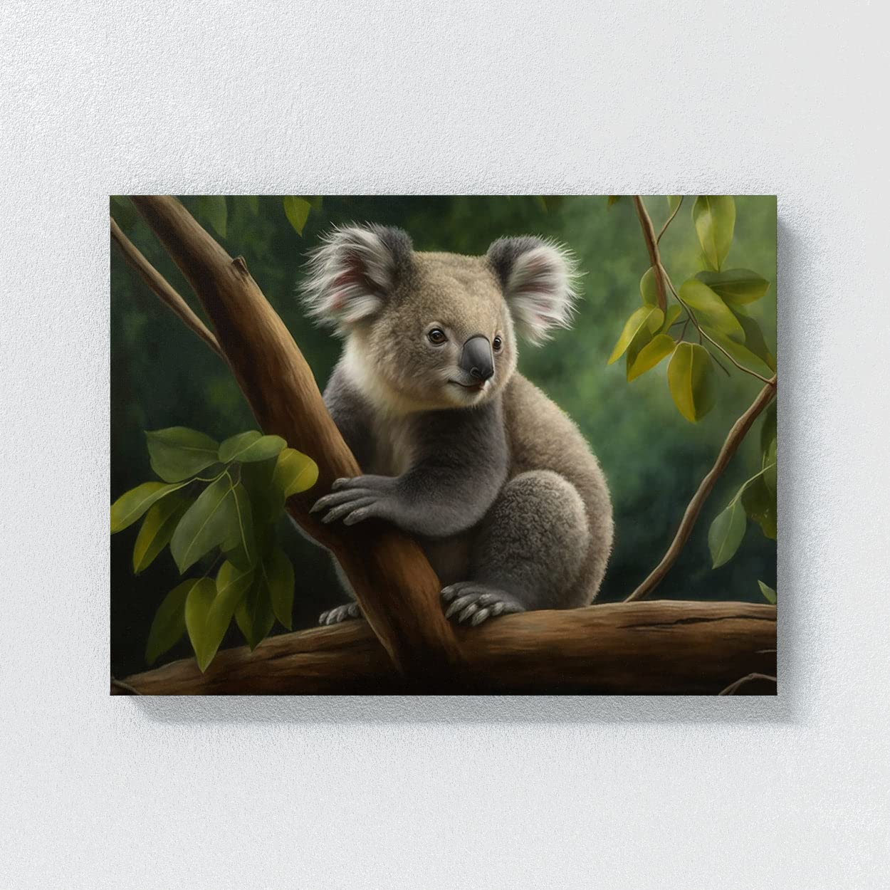 Amazon.com: Sense Canvas Koala Realistic Forest 2 Canvas Art